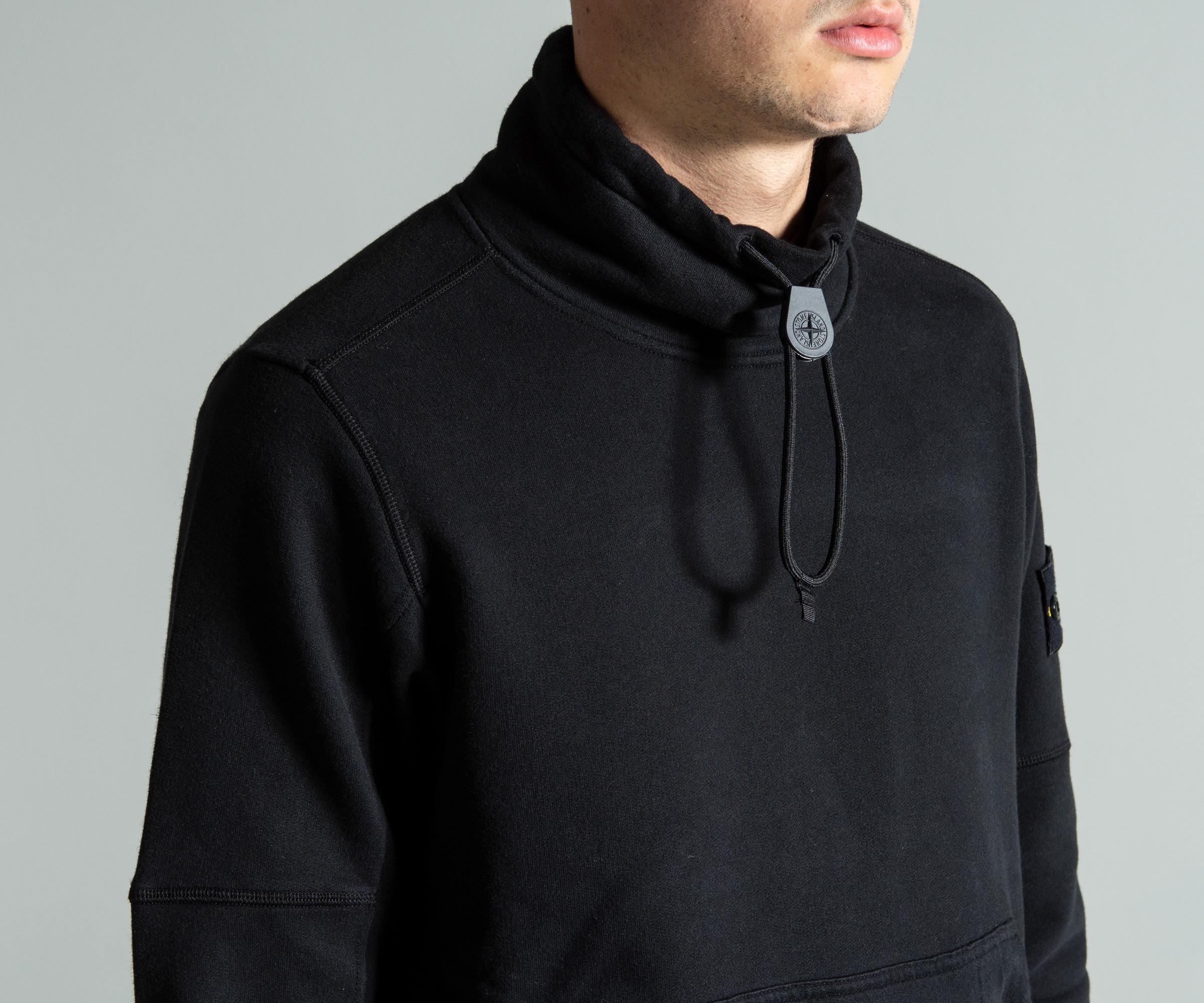 stone island smock funnel sweatshirt