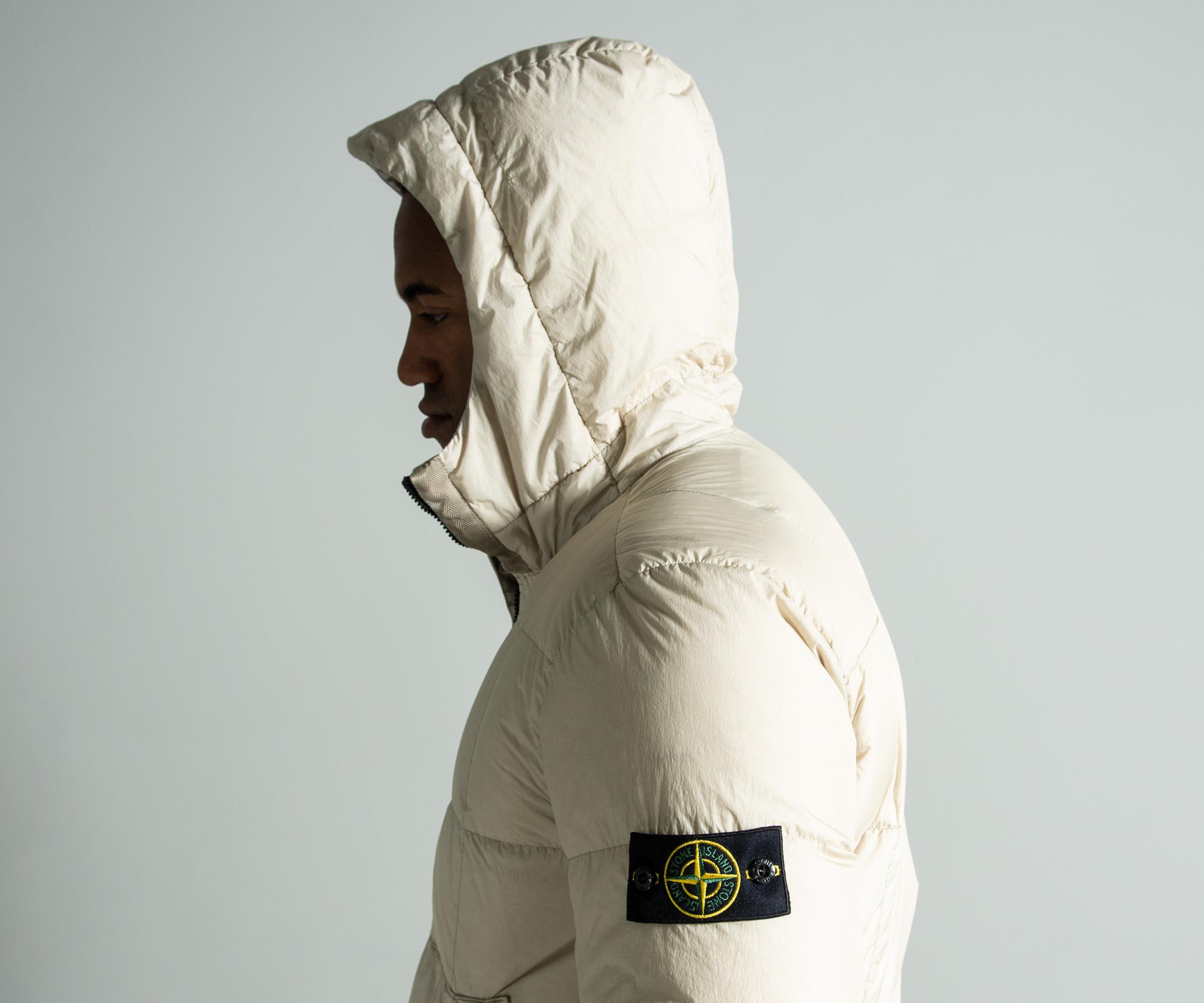Stone Island Synthetic Garment Dyed Crinkle Reps Ny Down Jacket Cream in  Natural for Men - Lyst