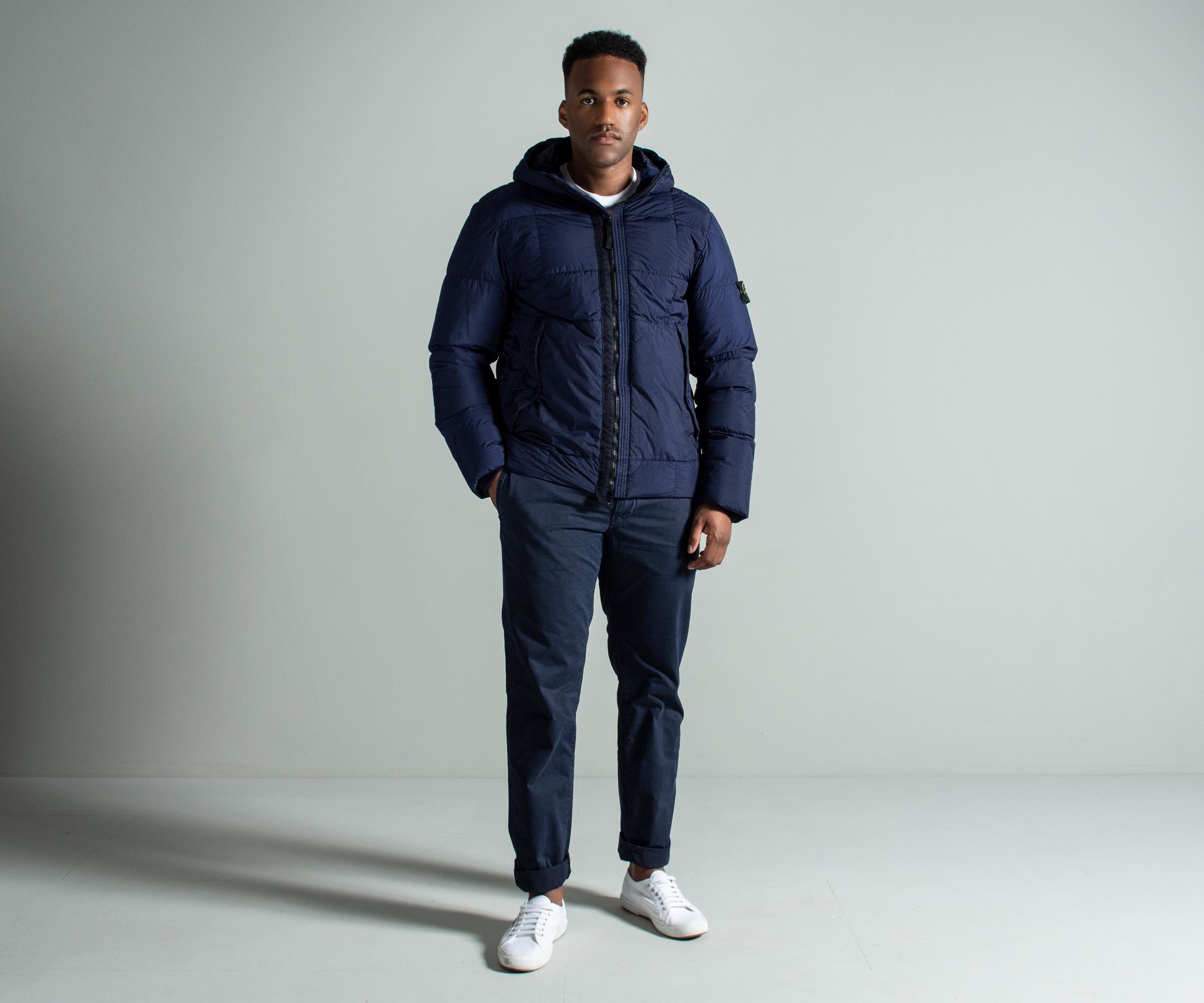 Stone Island Synthetic Garment Dyed Crinkle Reps Ny Down Jacket Navy in  Blue for Men | Lyst UK