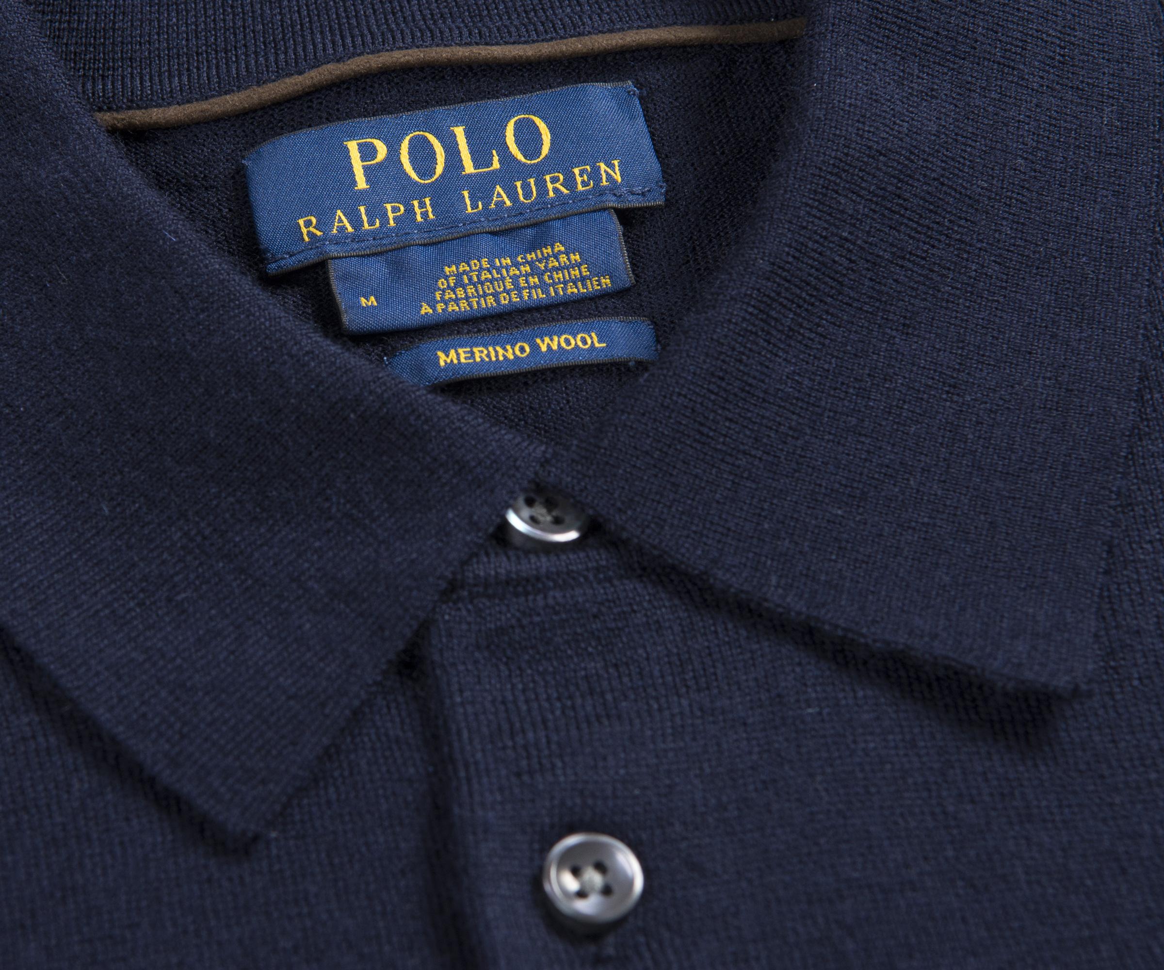 ralph lauren merino wool polo shirt