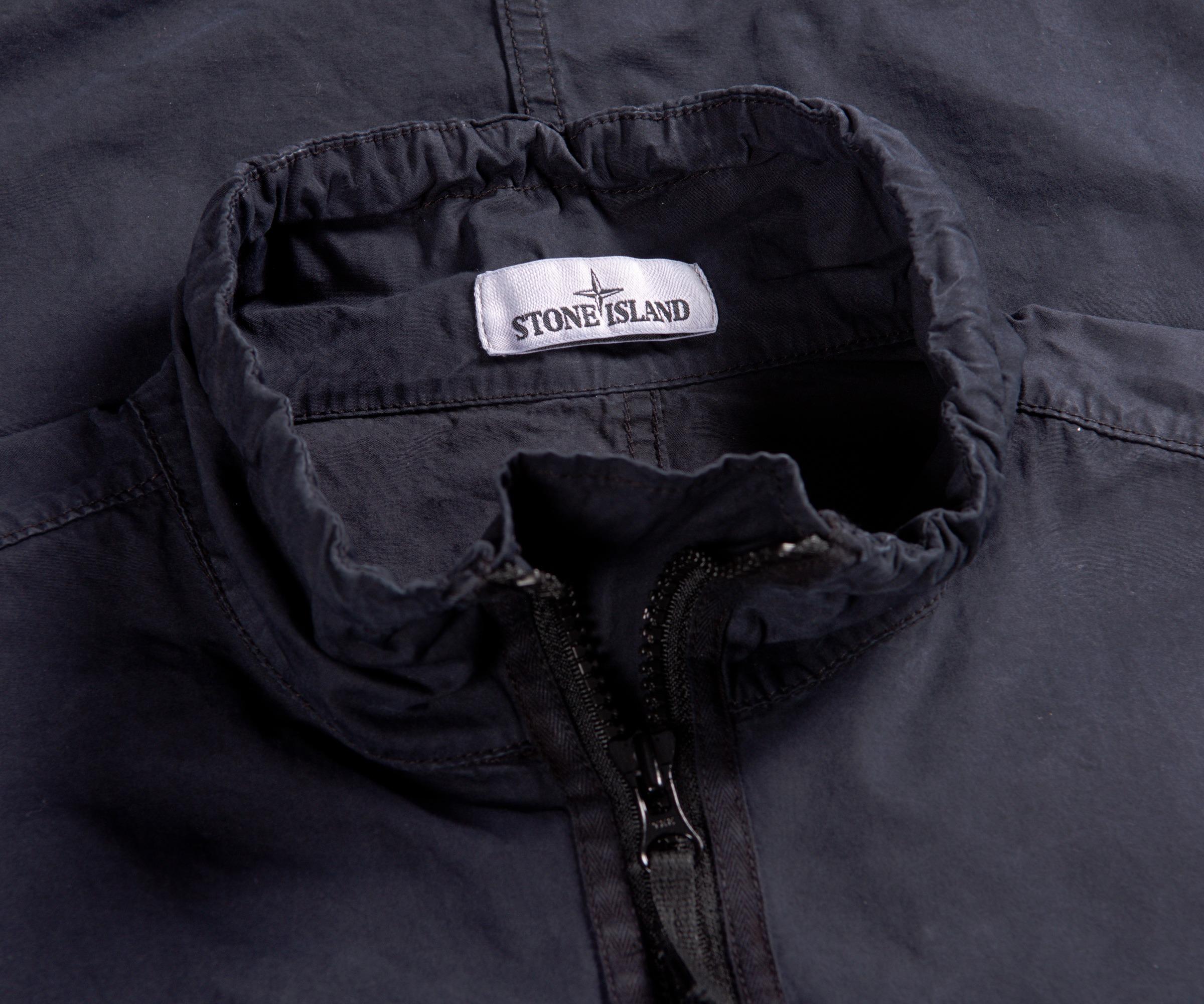 stone island black smock
