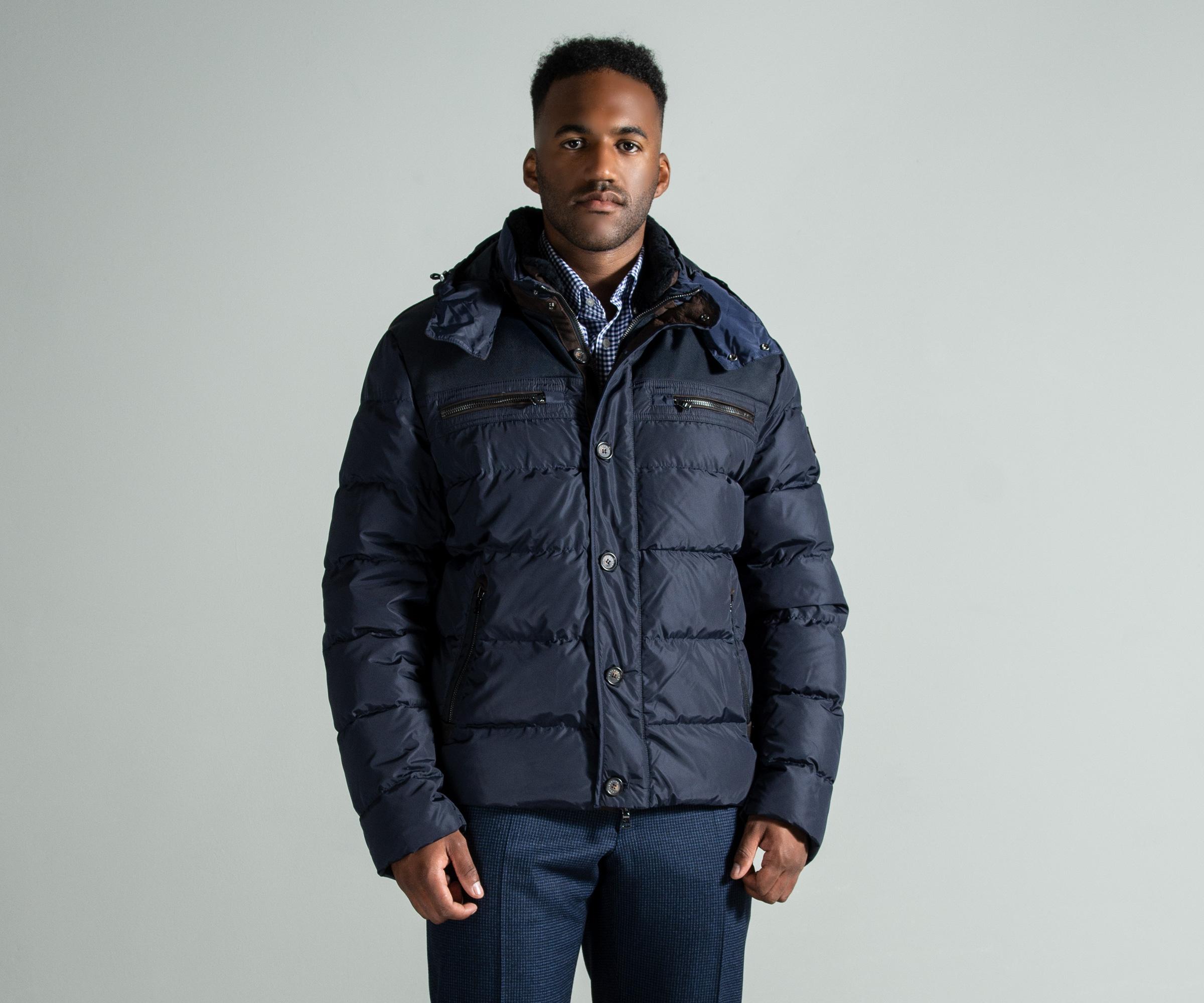erven Regenboog expeditie Paul & Shark Fur Down Jacket With Removable Shearling Collar Navy in Blue  for Men - Lyst