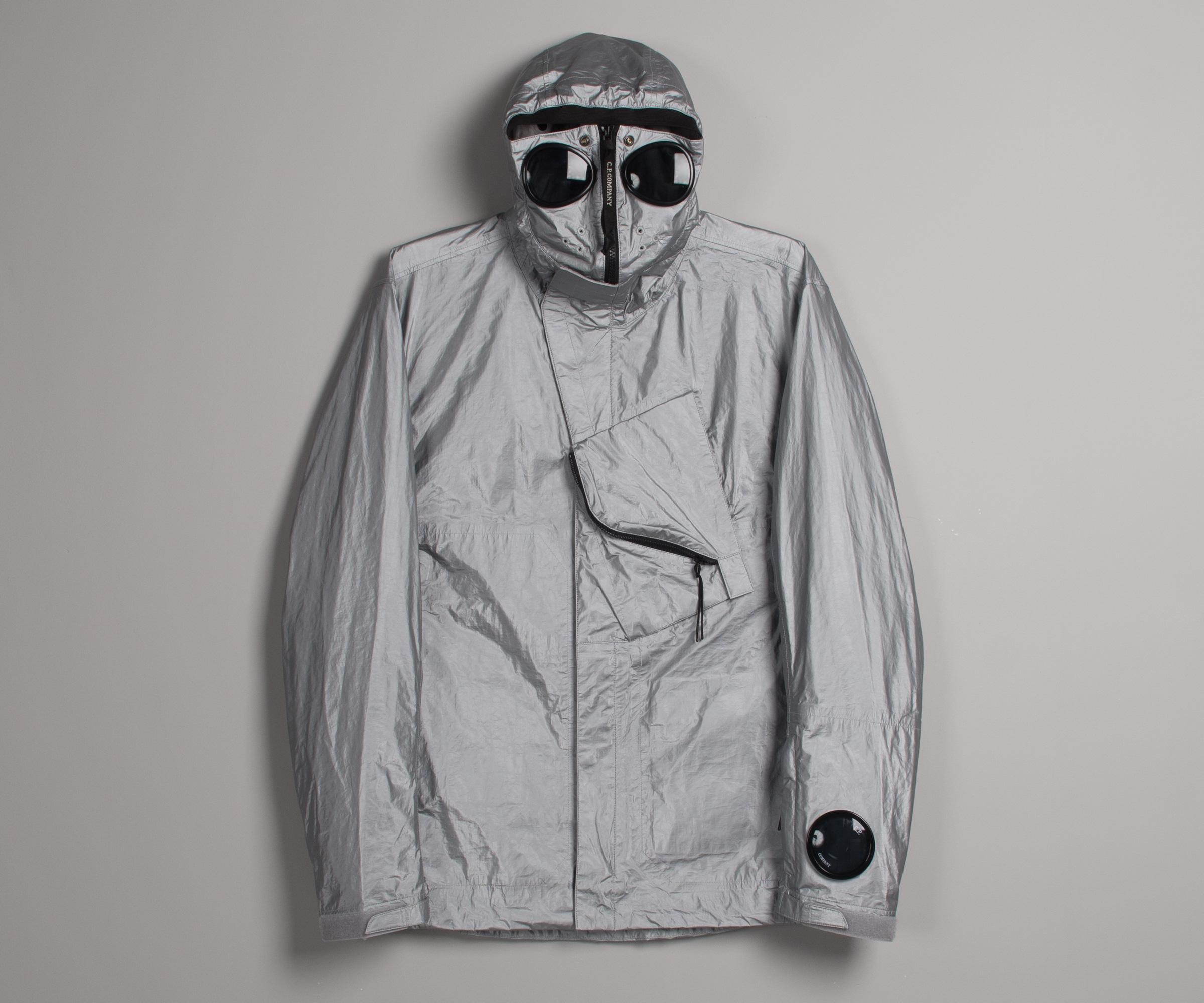 cp company silver jacket