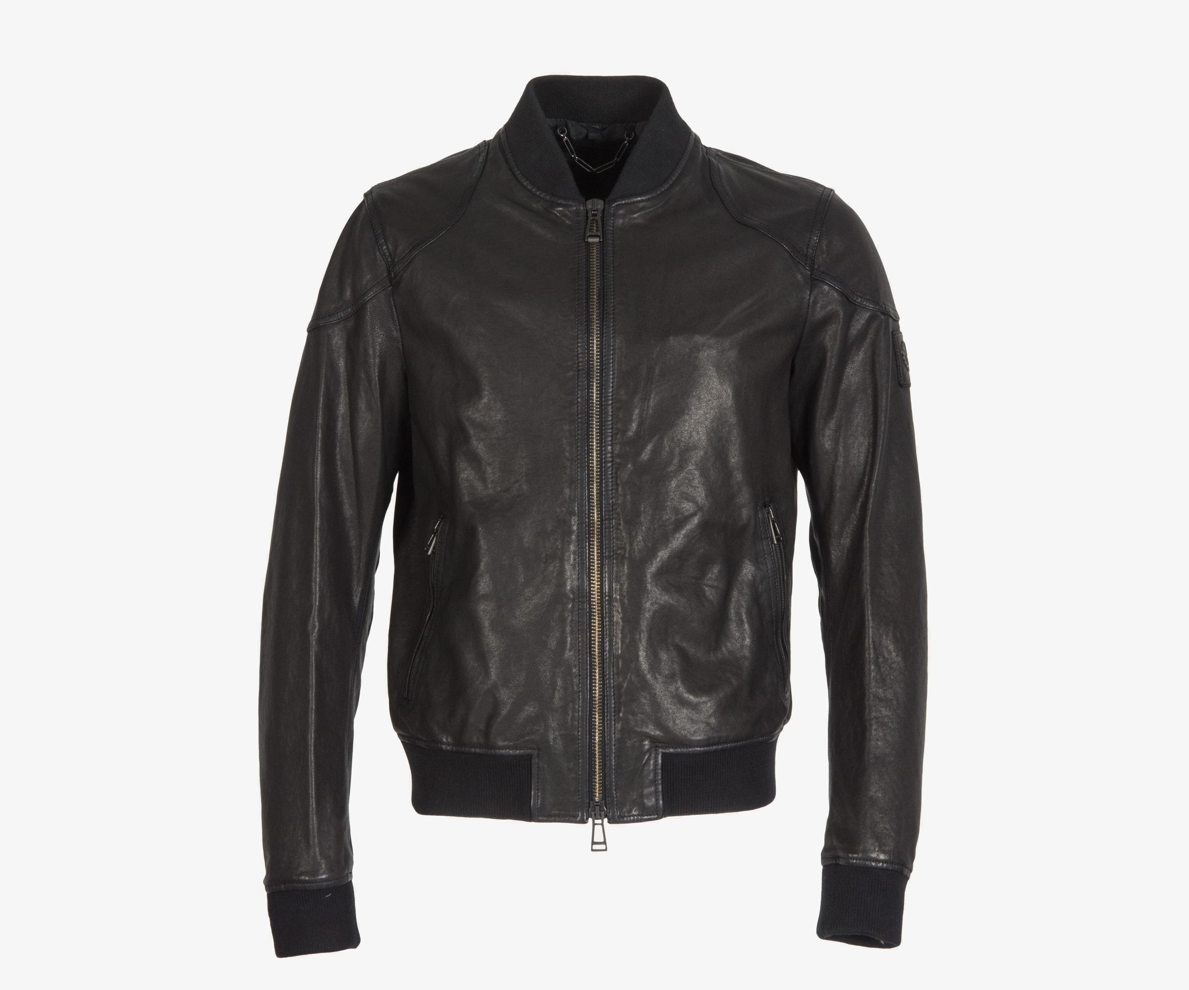 Belstaff 'arleywood' Leather Bomber Black for Men - Lyst