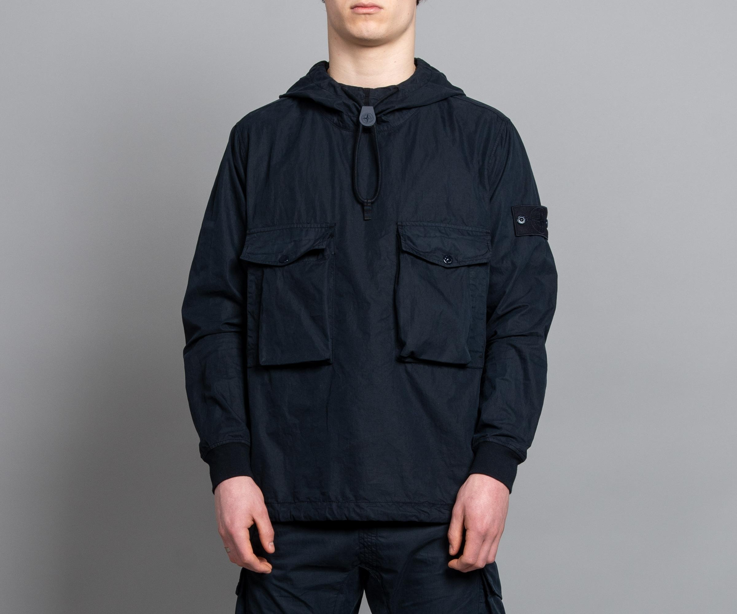 Stone Island Cotton Ghost Collection Smock Navy in Blue for Men - Lyst