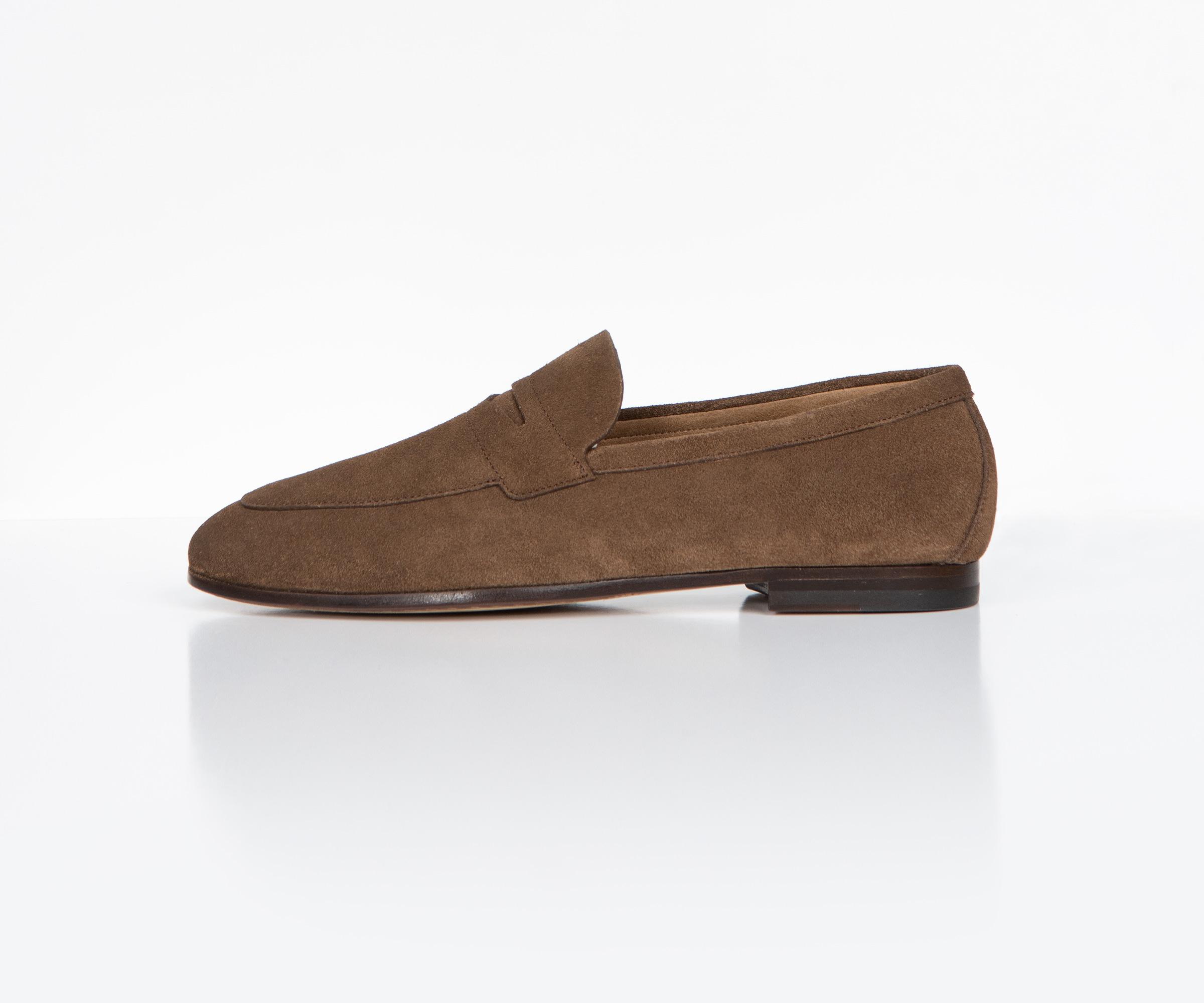 Boss by Hugo Boss Men's Hugo 'Soho' Suede Loafer Dark Brown - Loafers