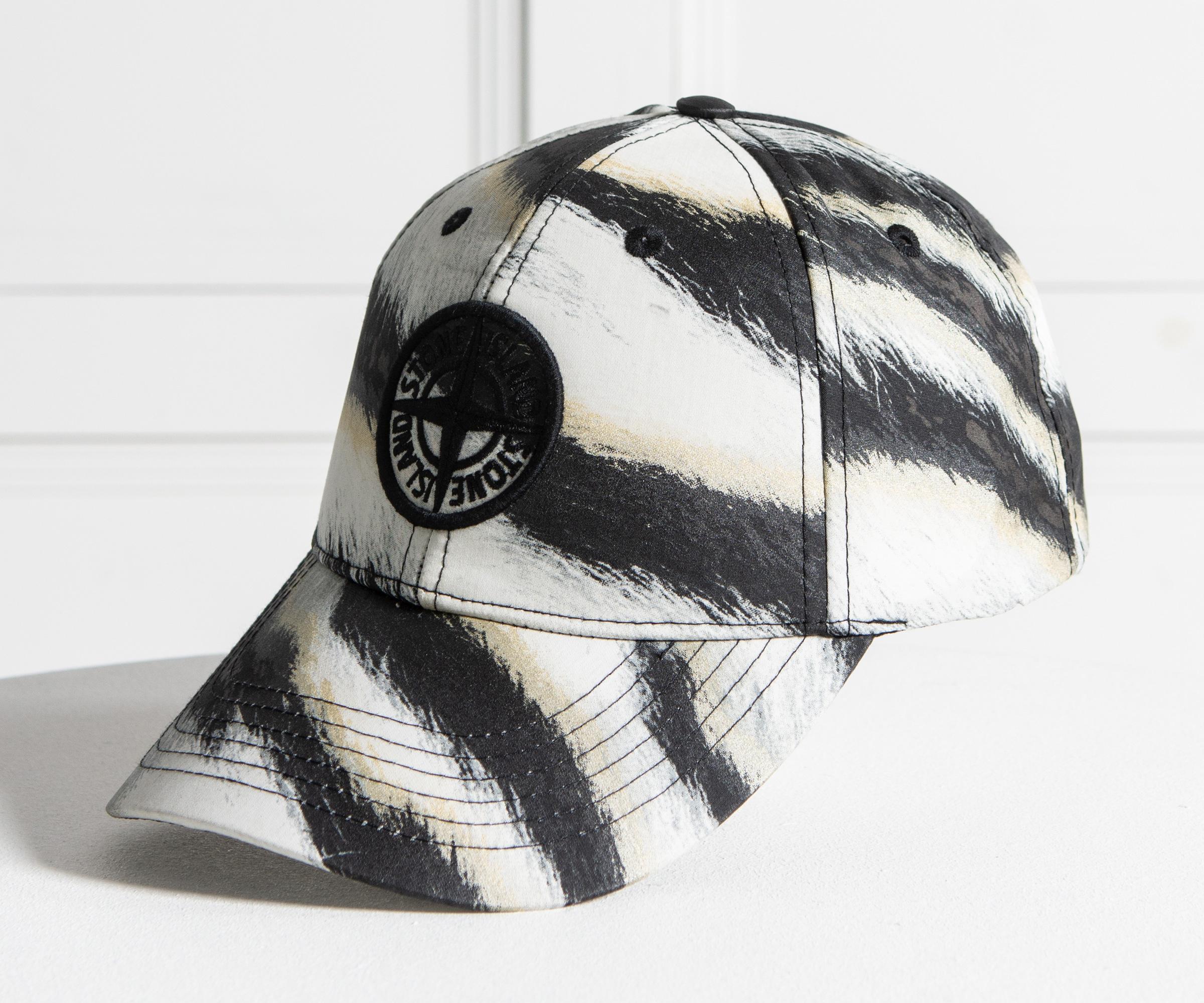 stone island white tiger cap