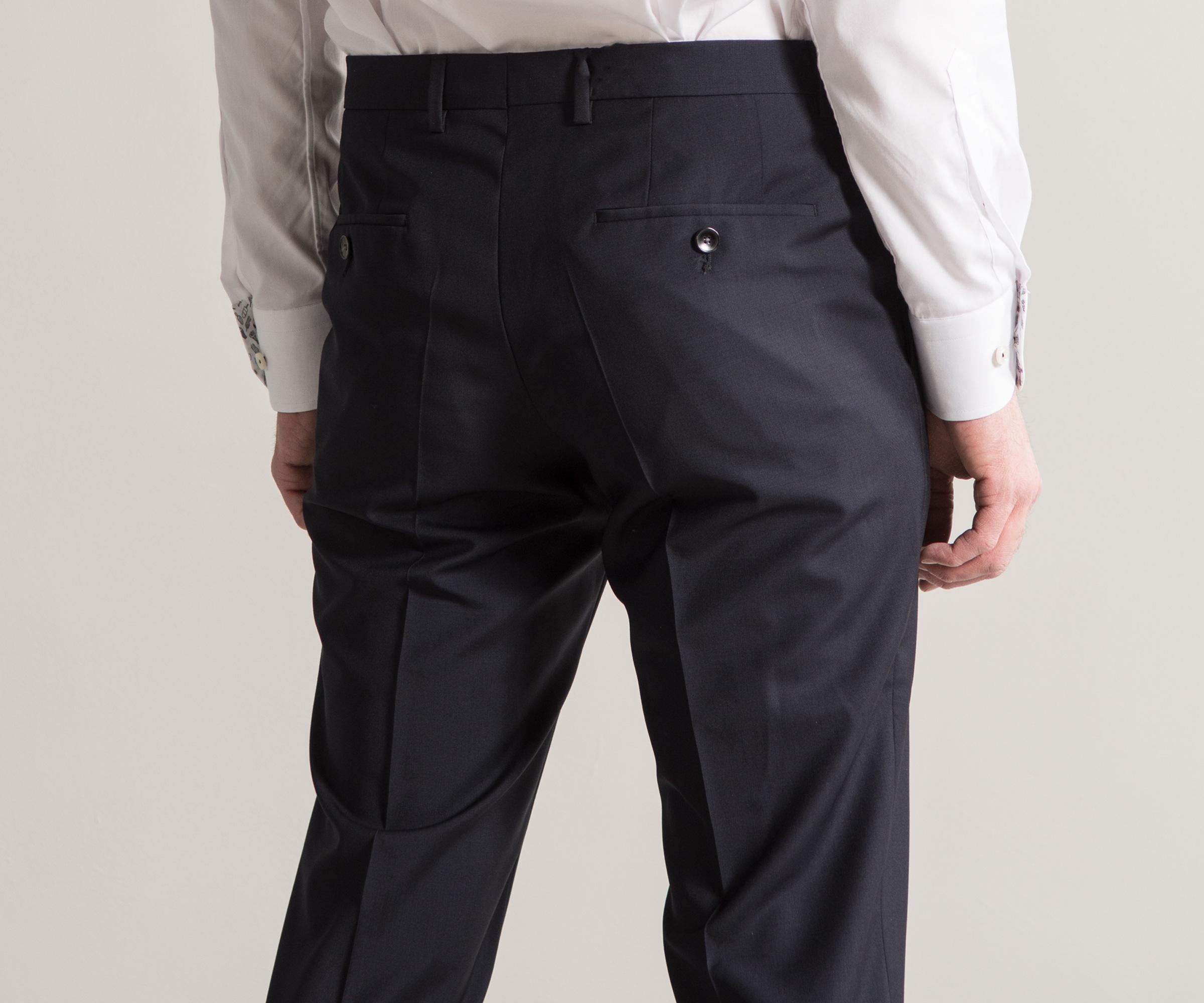 hugo boss navy trousers