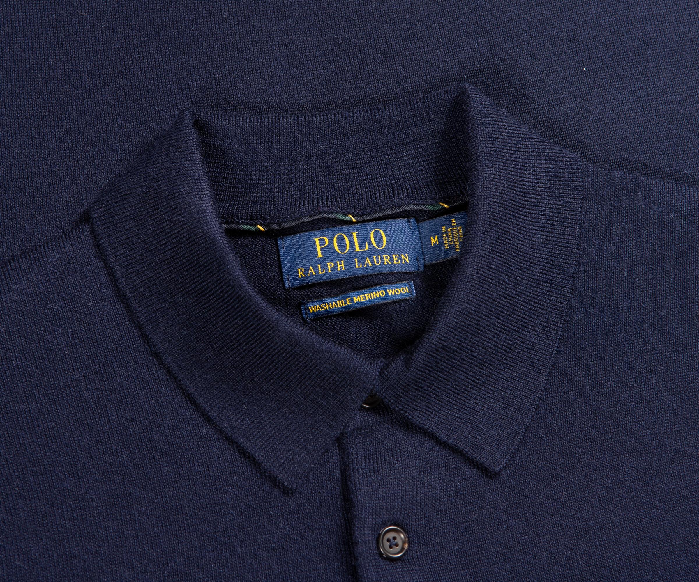 ralph lauren merino wool polo shirt
