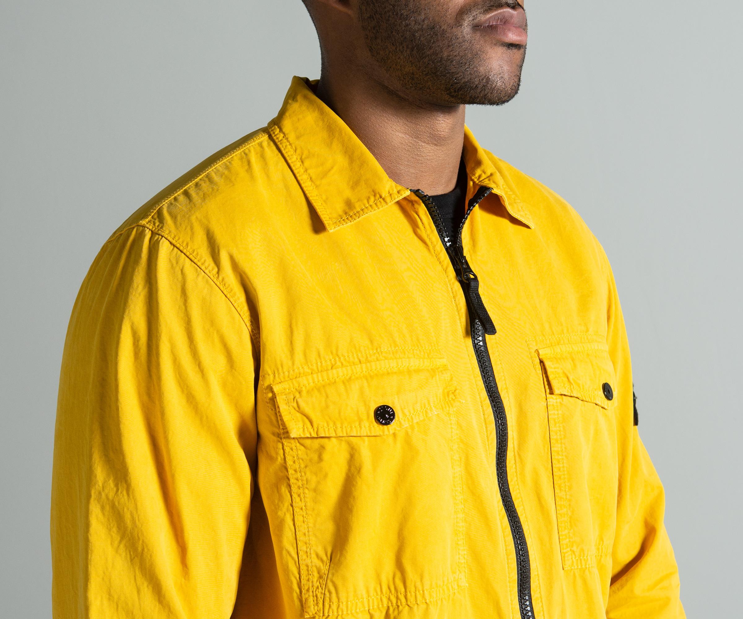 Stone Island Yellow Overshirt Flash 