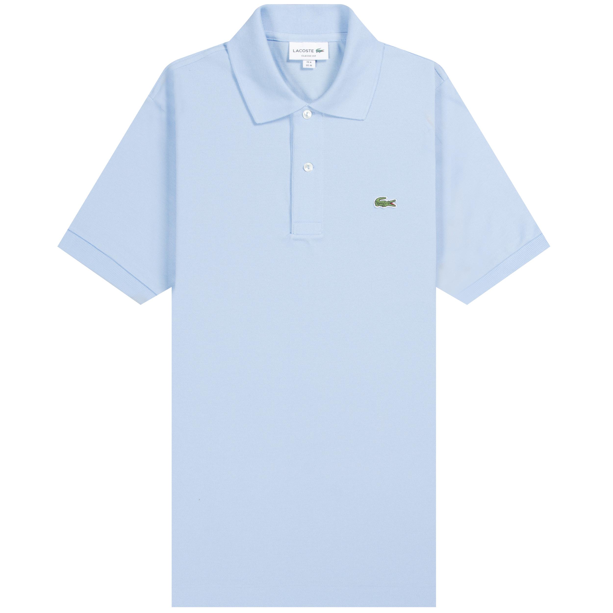 Lacoste 'monogram Patterned' Polo Shirt in Blue for Men - Lyst