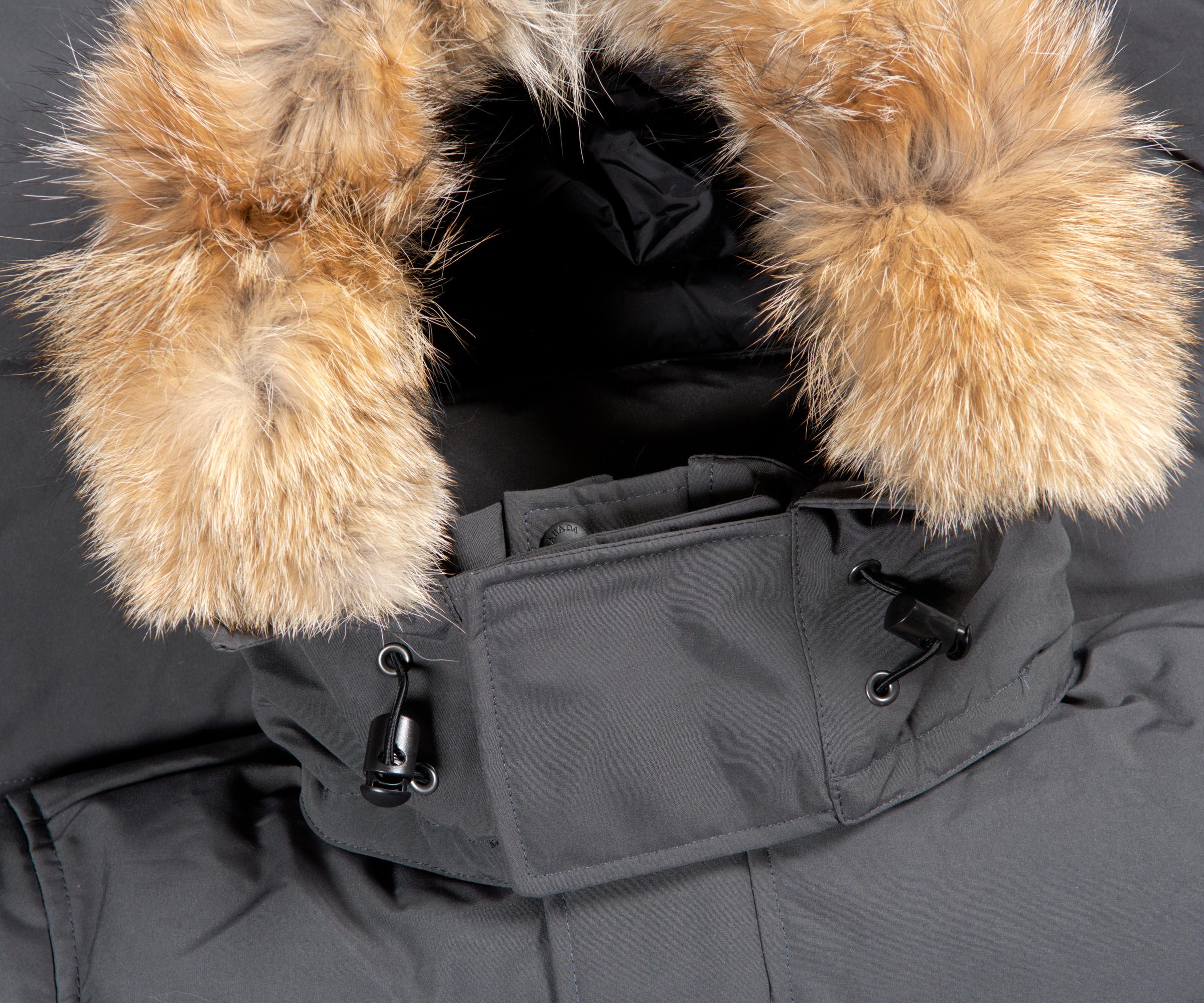 Canada Goose Wyndham Fur Hooded Parka Graphite in Gray for Men - Lyst