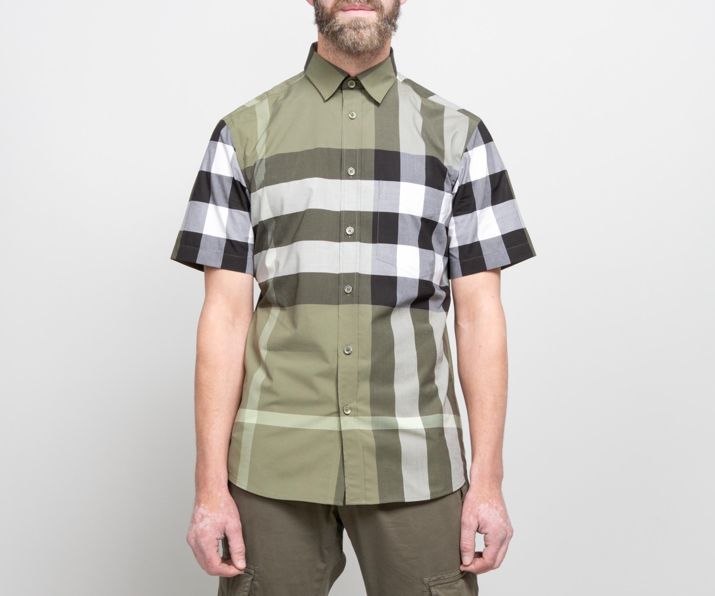 mens burberry shirt short sleeve