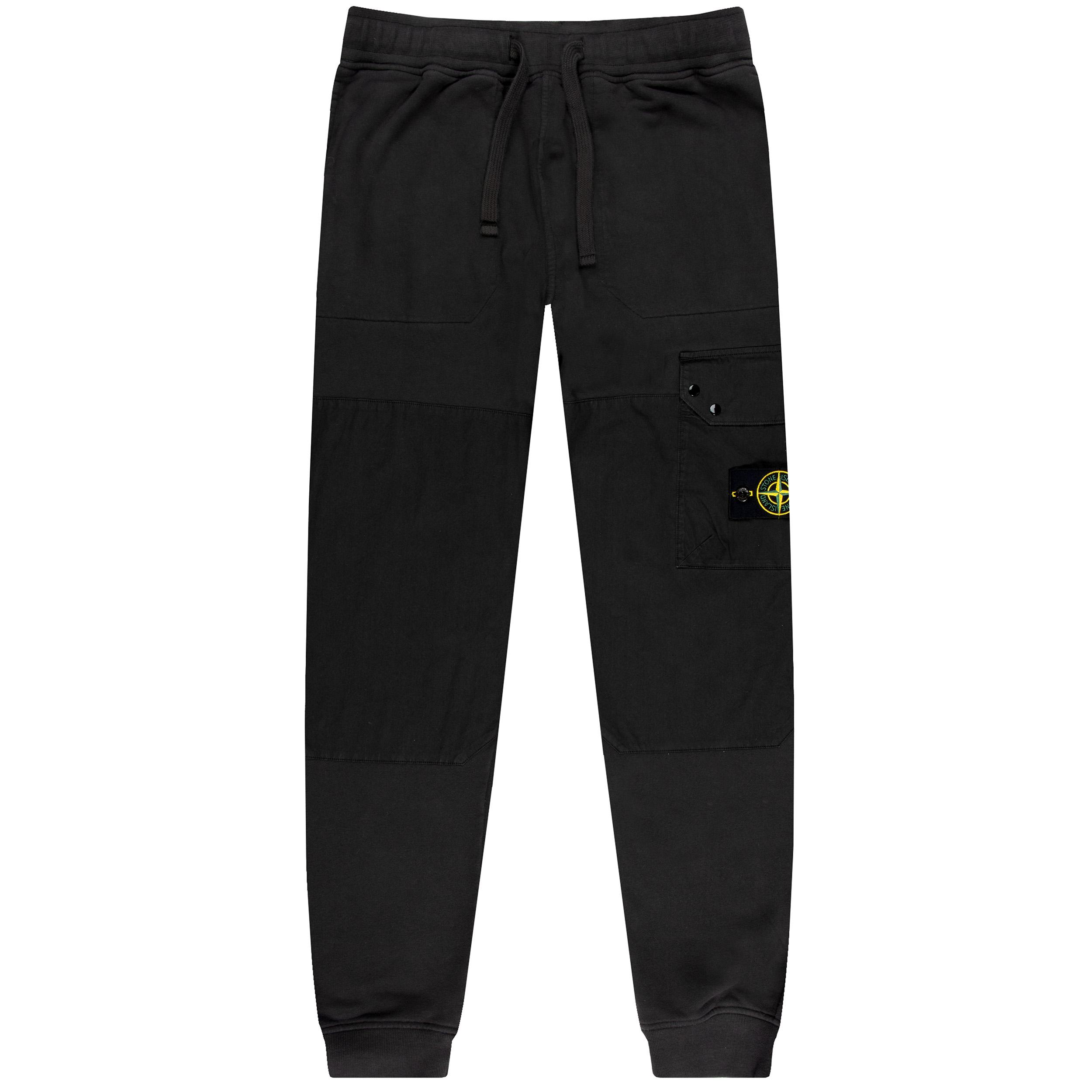 Stone Island Patched Leg Detailed Joggers Black for Men Lyst UK