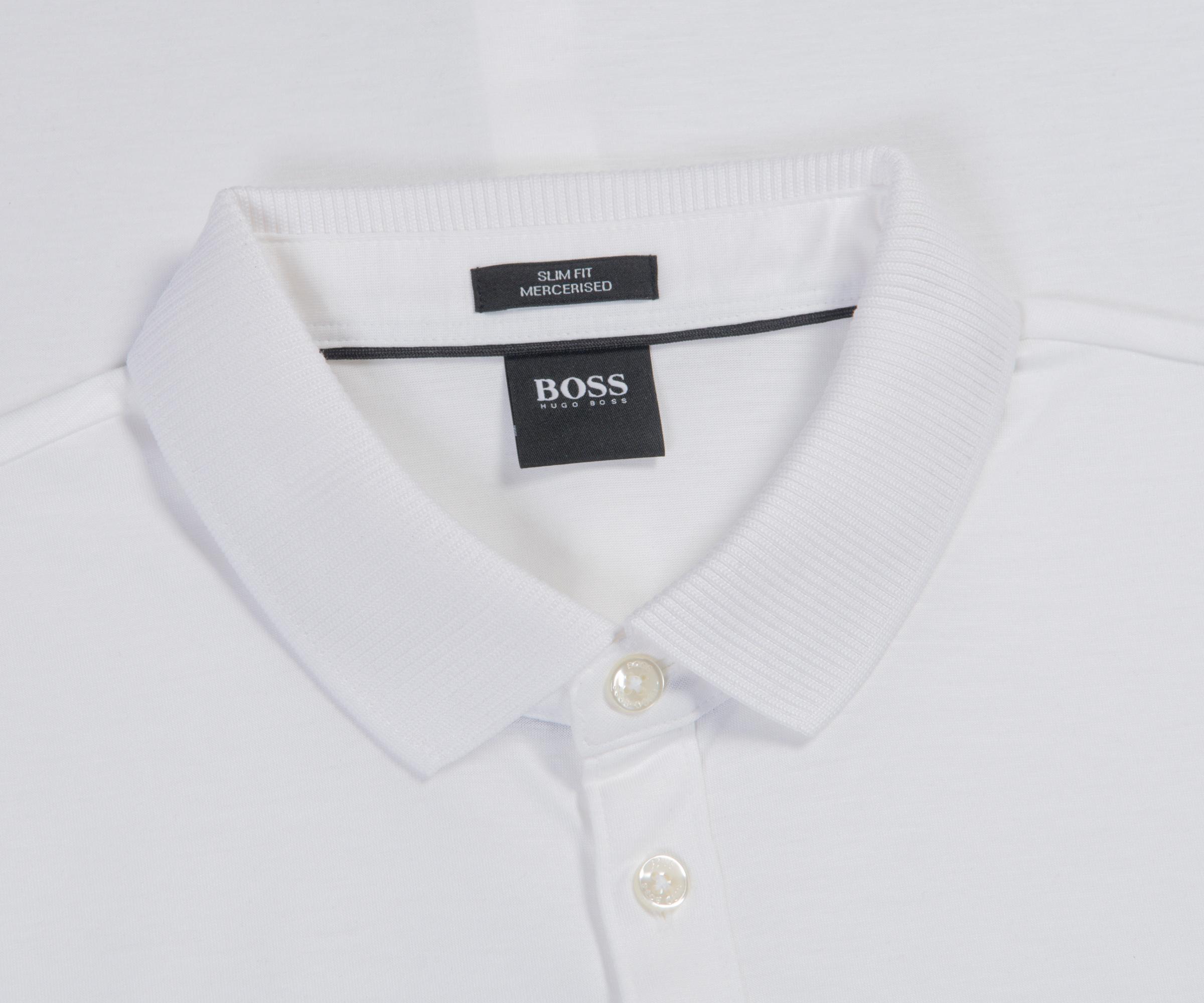 BOSS by HUGO BOSS 'puno 09' Mercerised Polo With Pocket White for Men - Lyst