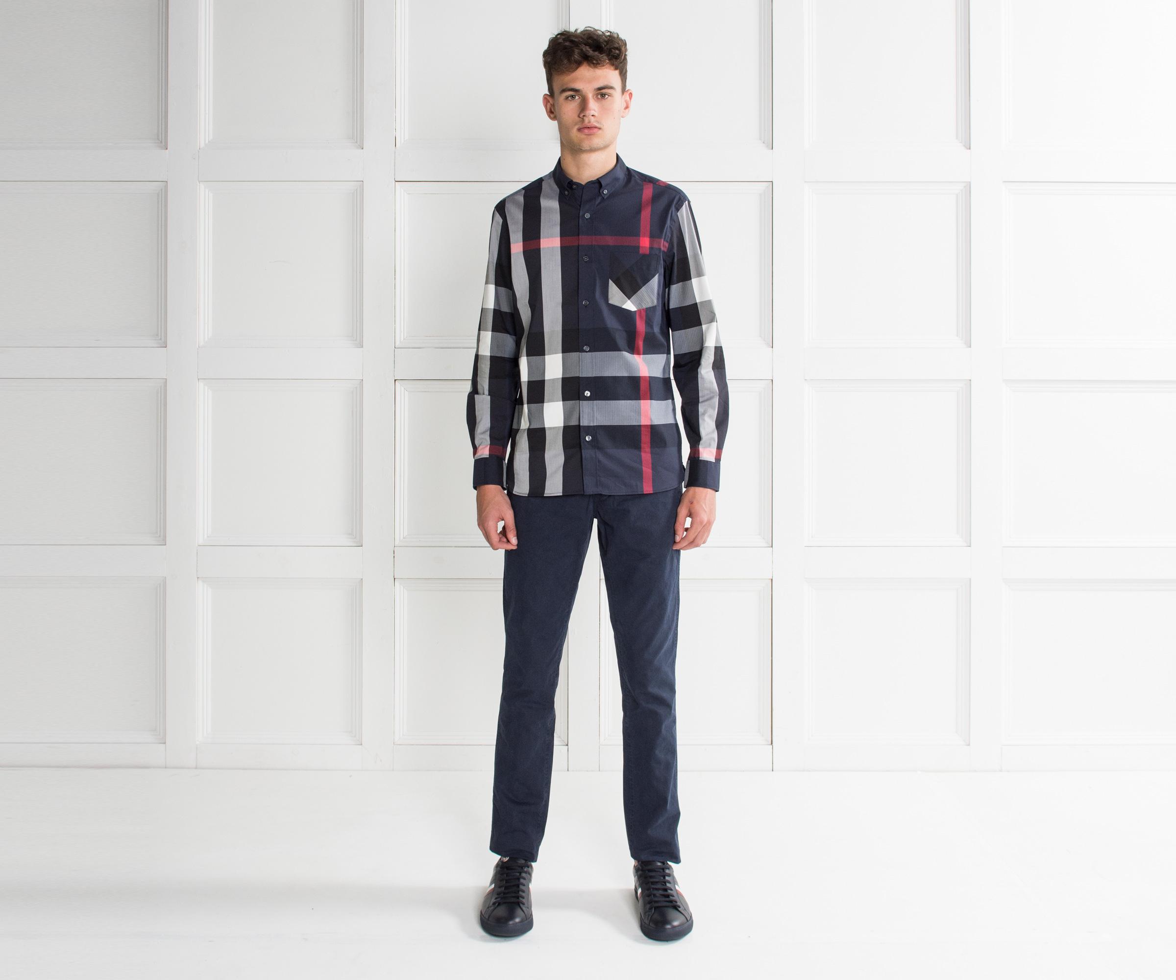 burberry shirt navy