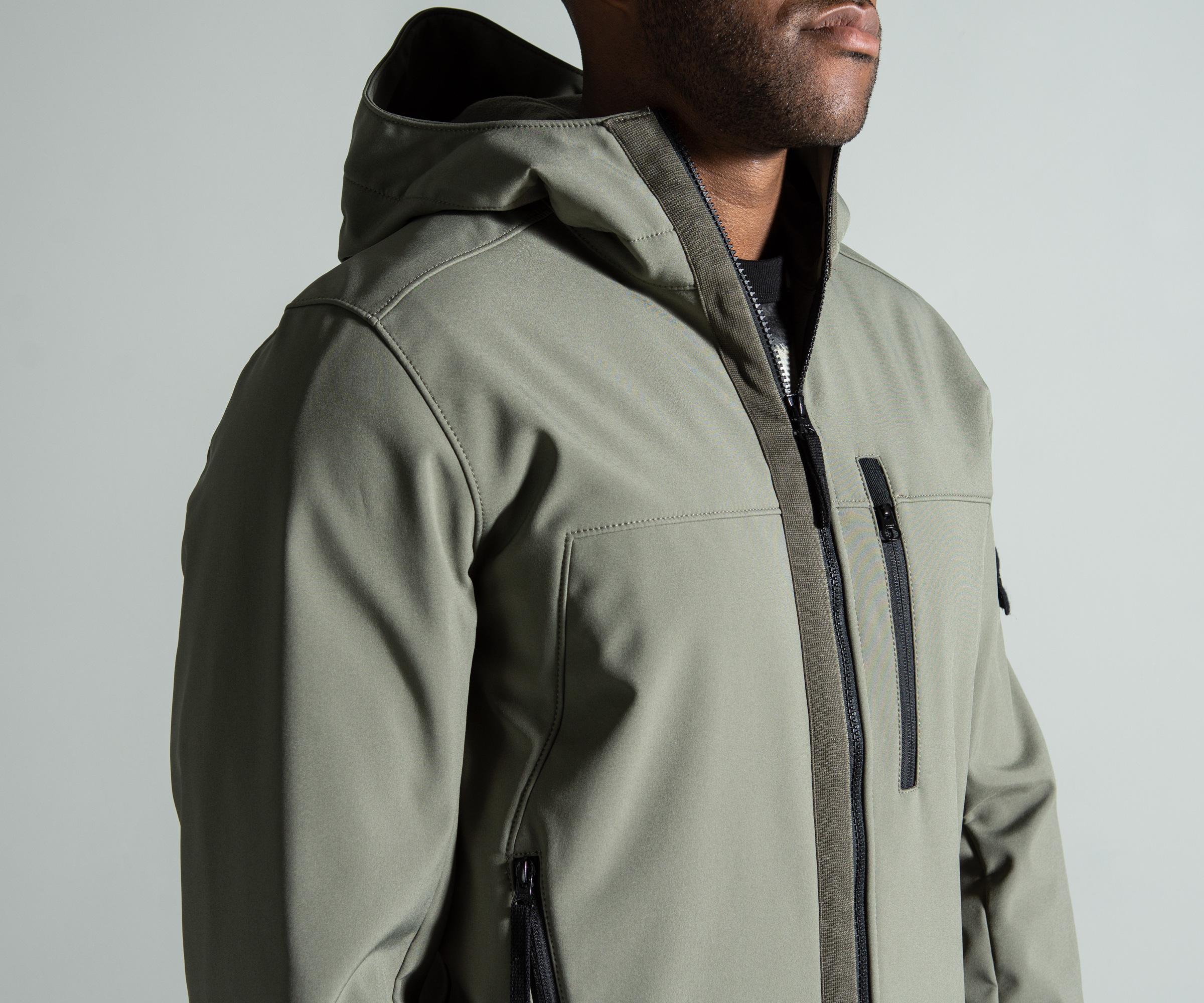 Stone Island Fleece 'soft Shell-r' Hooded Jacket Olive in Green for Men |  Lyst