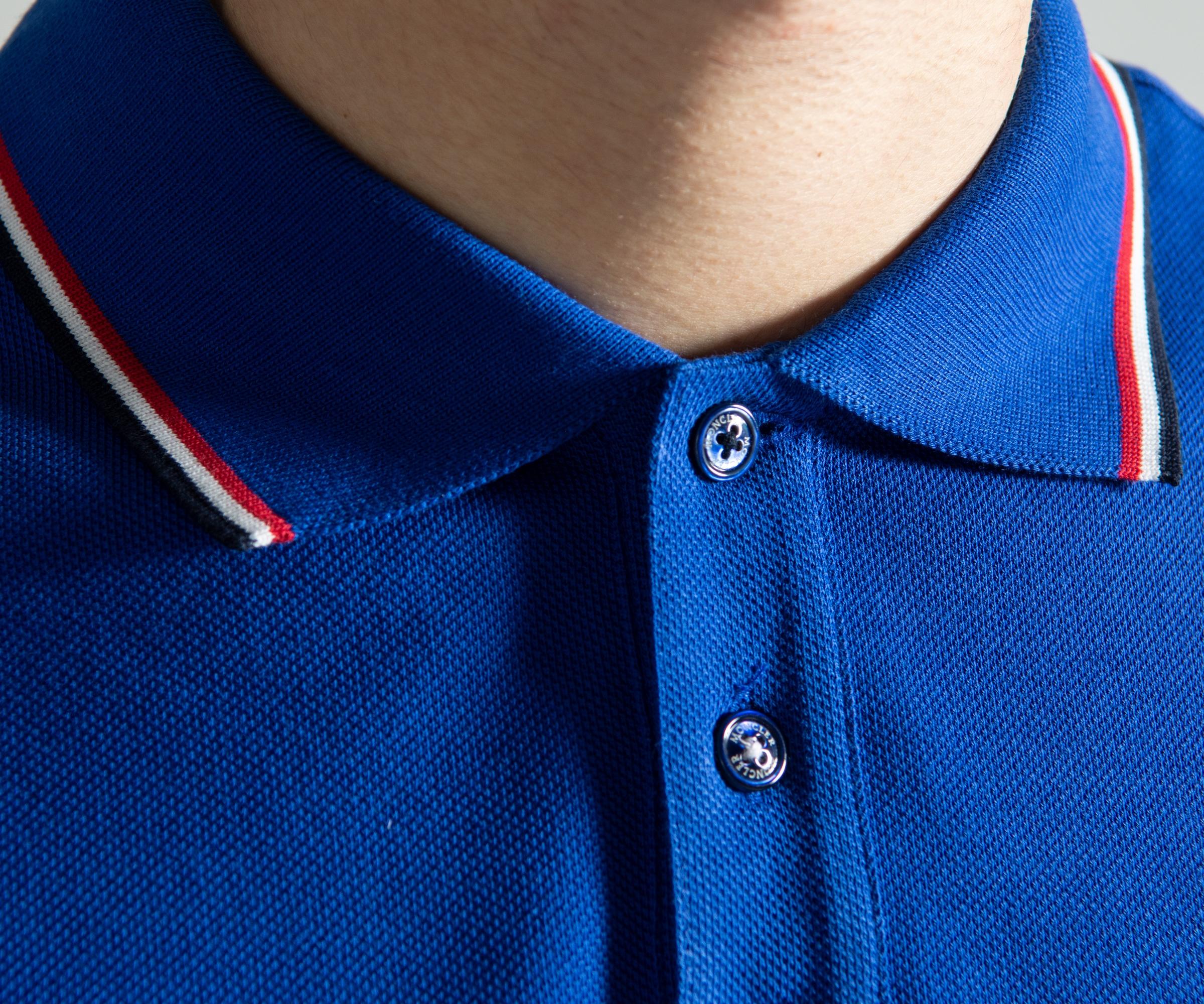royal blue moncler polo