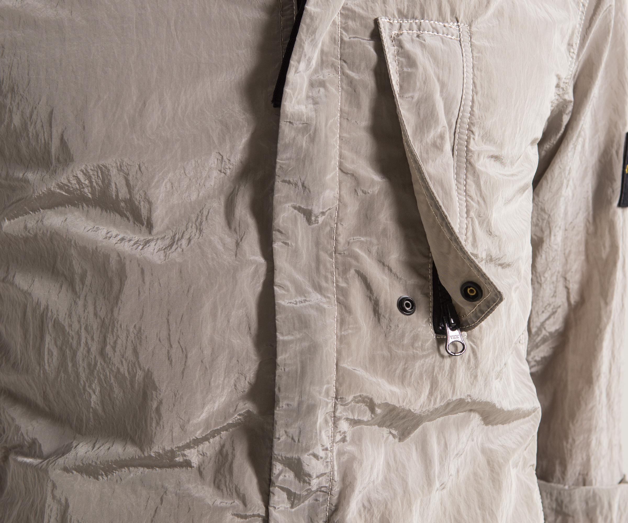 silver stone island overshirt