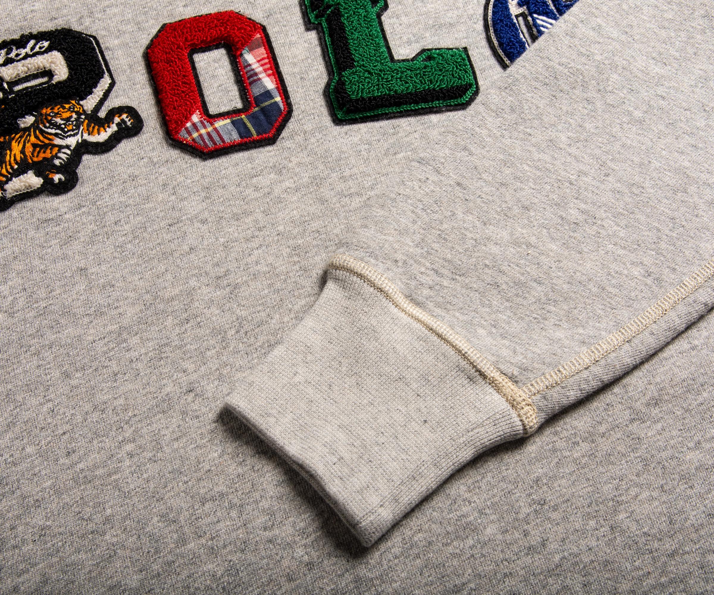 polo fleece graphic sweatshirt