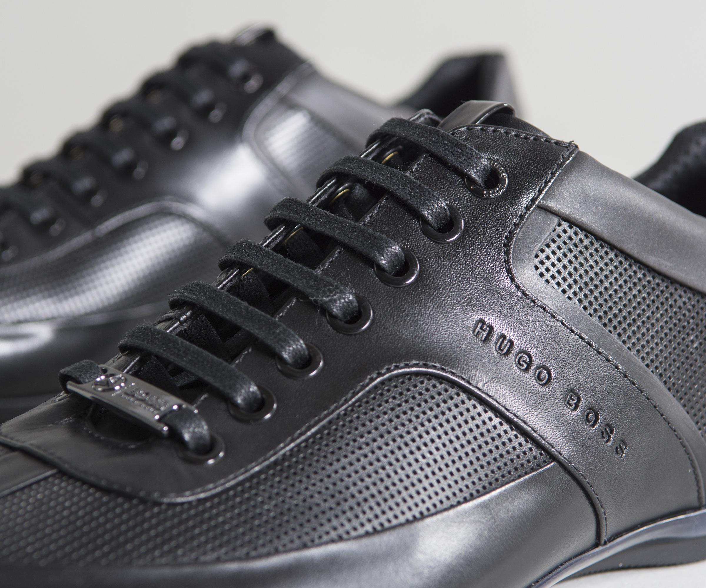 BOSS by HUGO BOSS Leather 'sporty_lowp' Mercedes-benz Trainers Black for  Men - Lyst