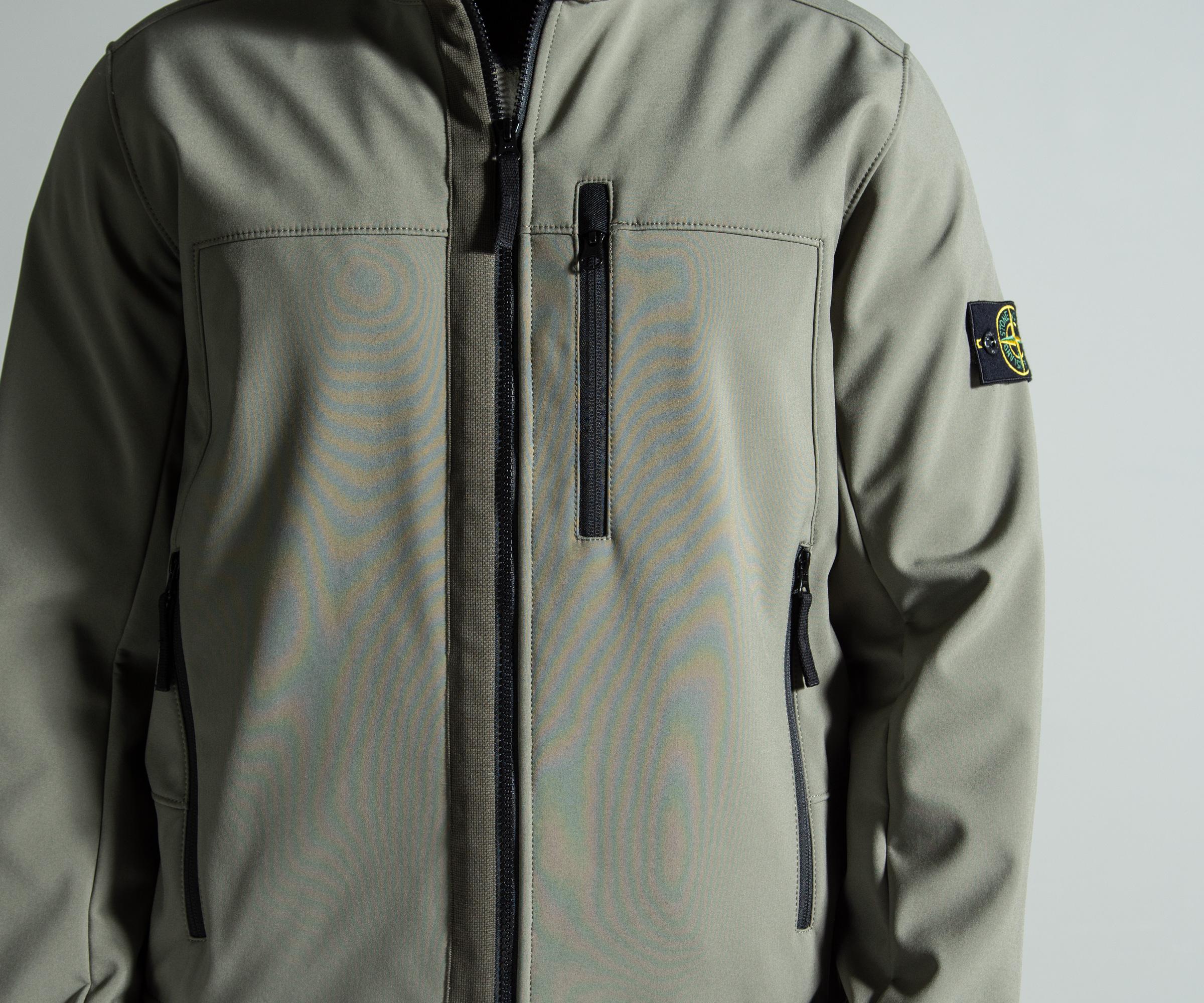 stone island soft shell olive