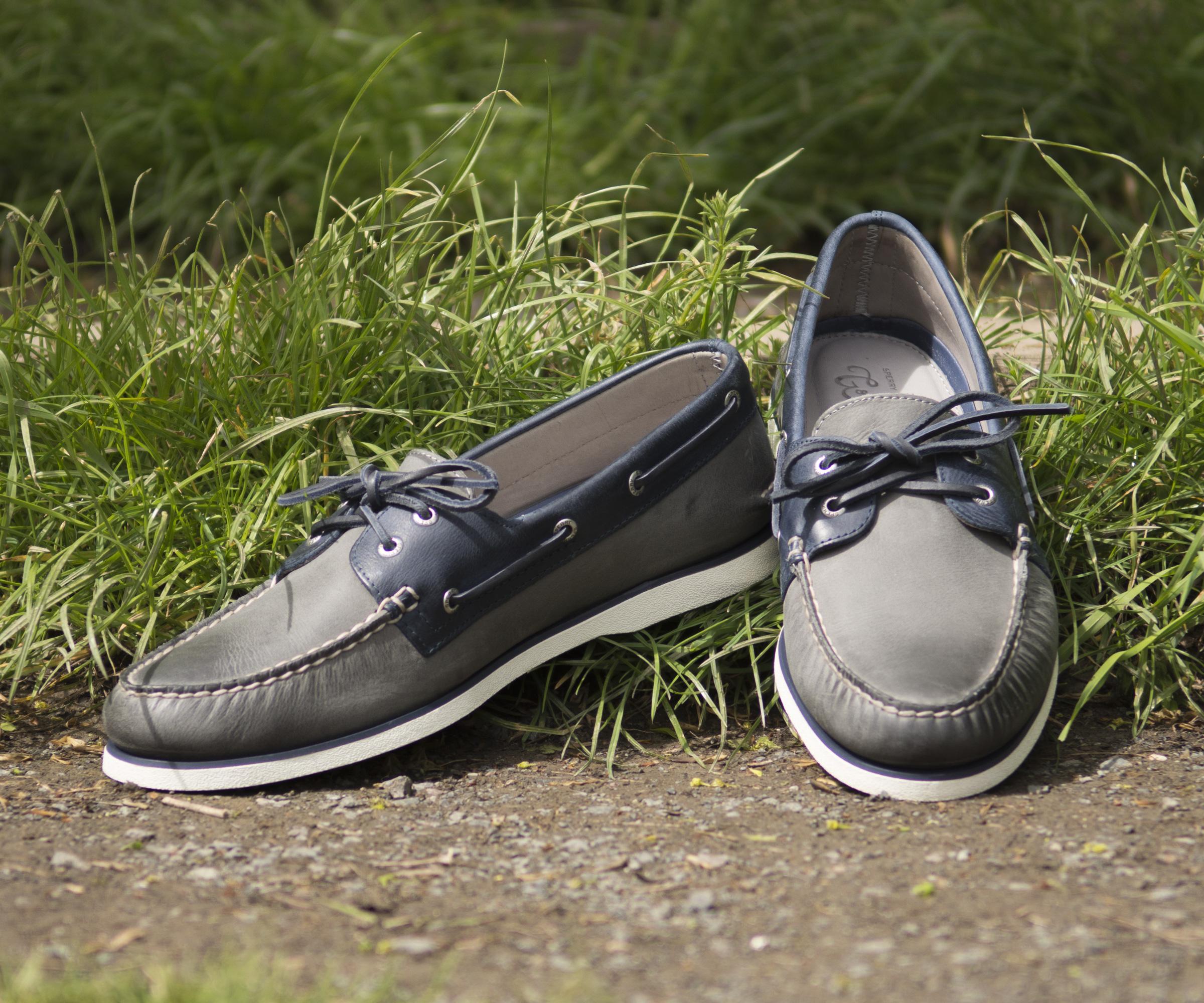 sperry gold cup grey