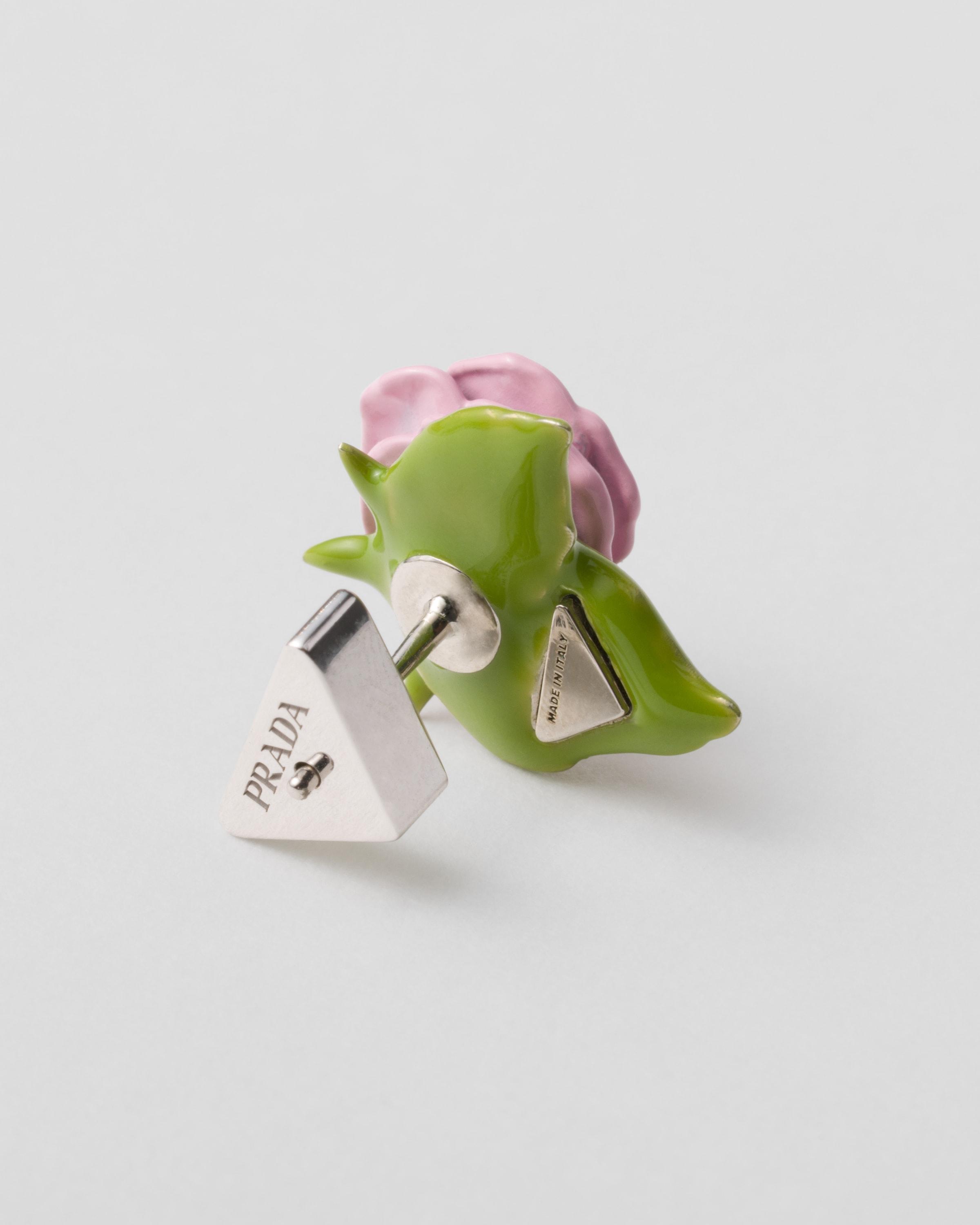Prada flower earrings hotsell