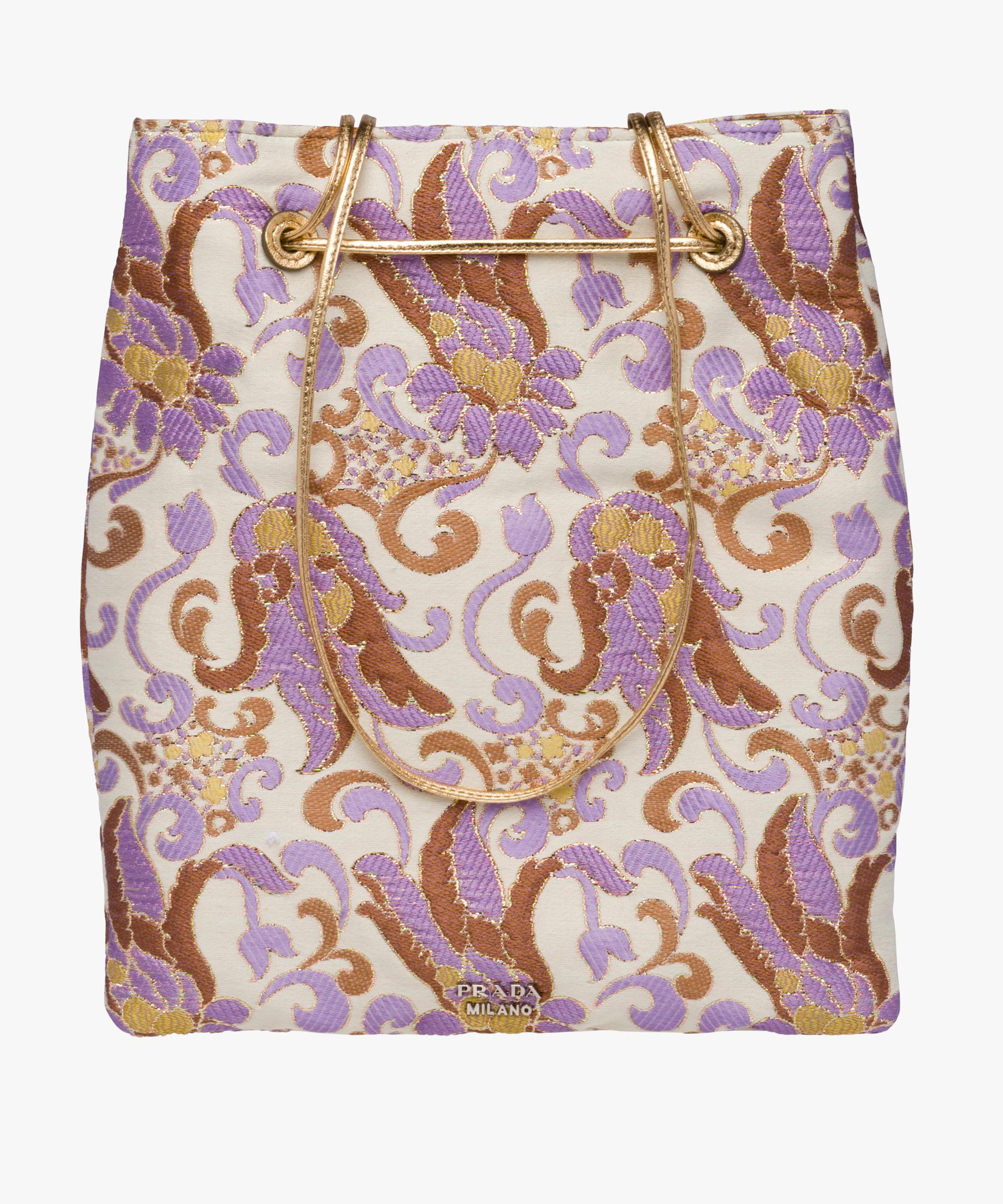 prada brocade shoulder bag