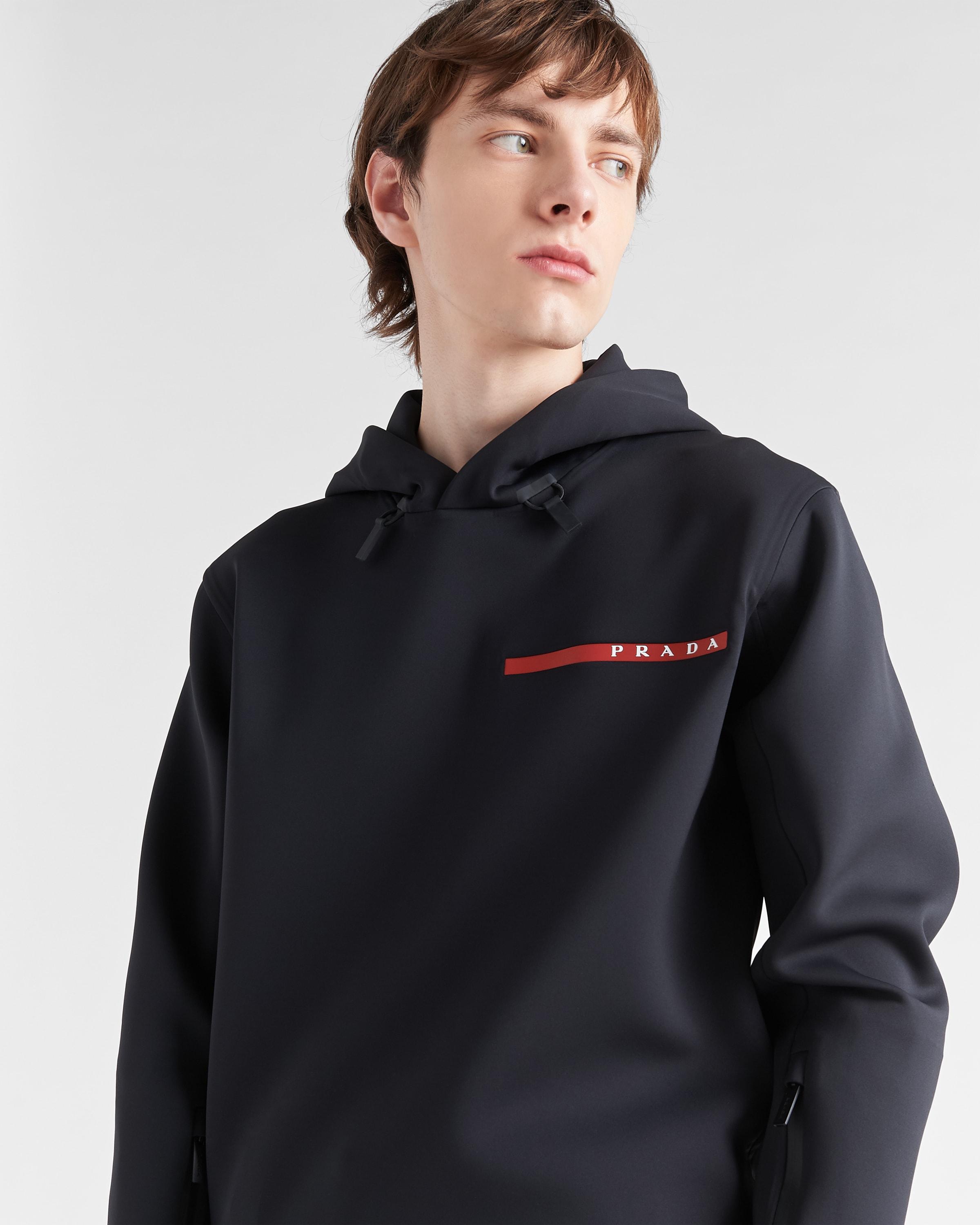 Prada Recycled Double Jersey Sweatshirt in Black for Men Lyst UK