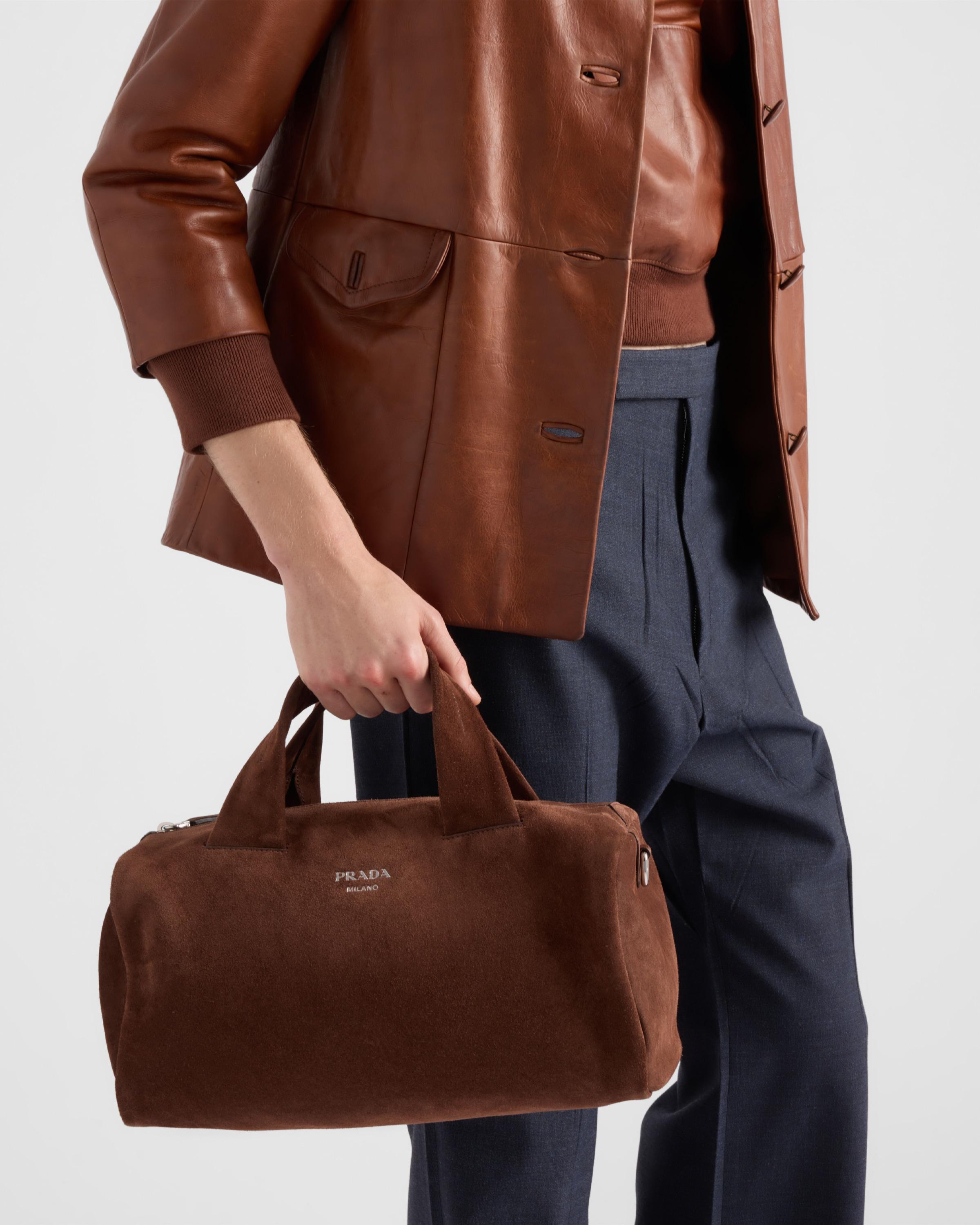 【日本入手困難】プラダ Small suede duffle bag バッグ・カバン prada-Coffee-Small-Suede-