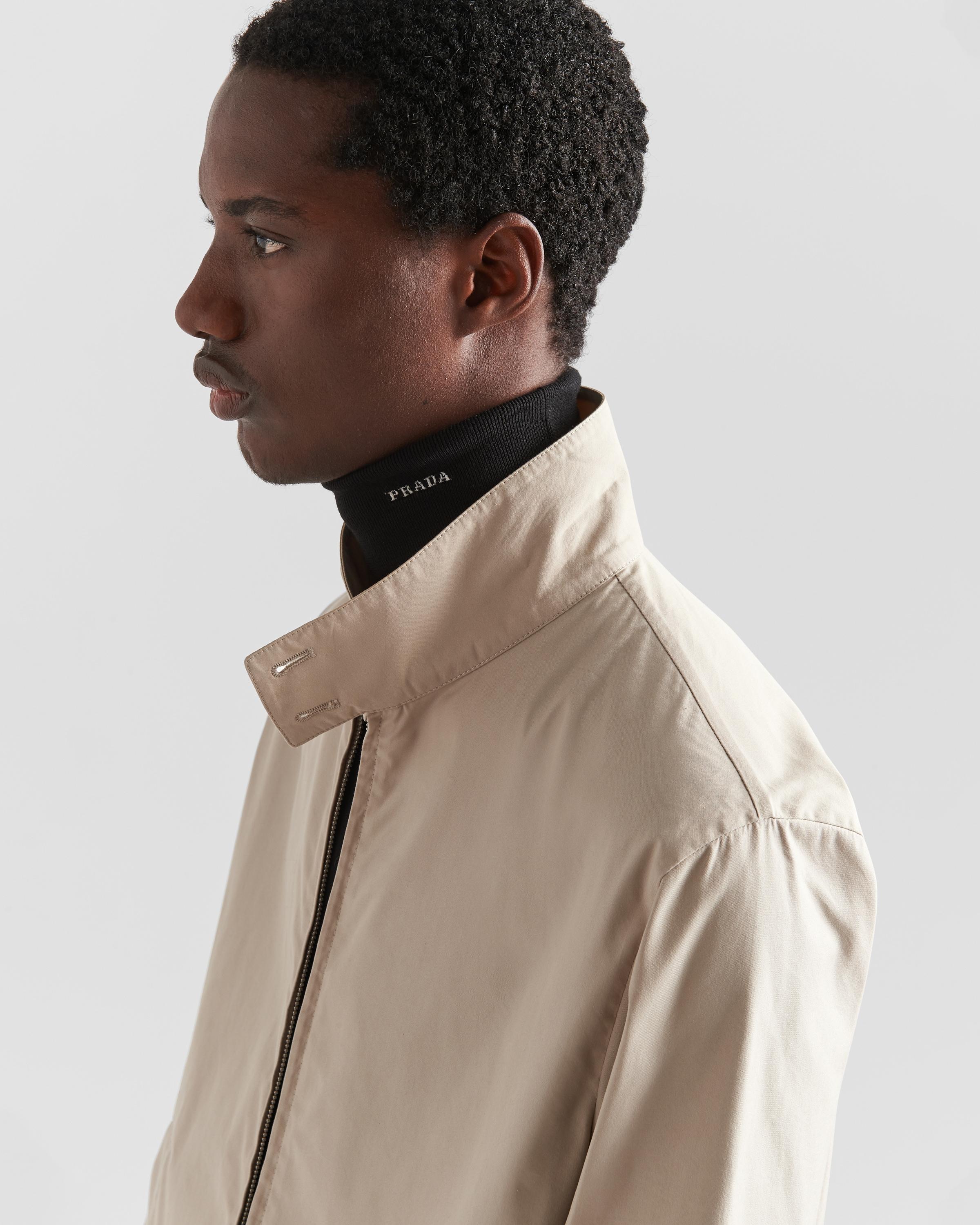 Prada Cotton-blend Blouson Jacket in Natural for Men | Lyst
