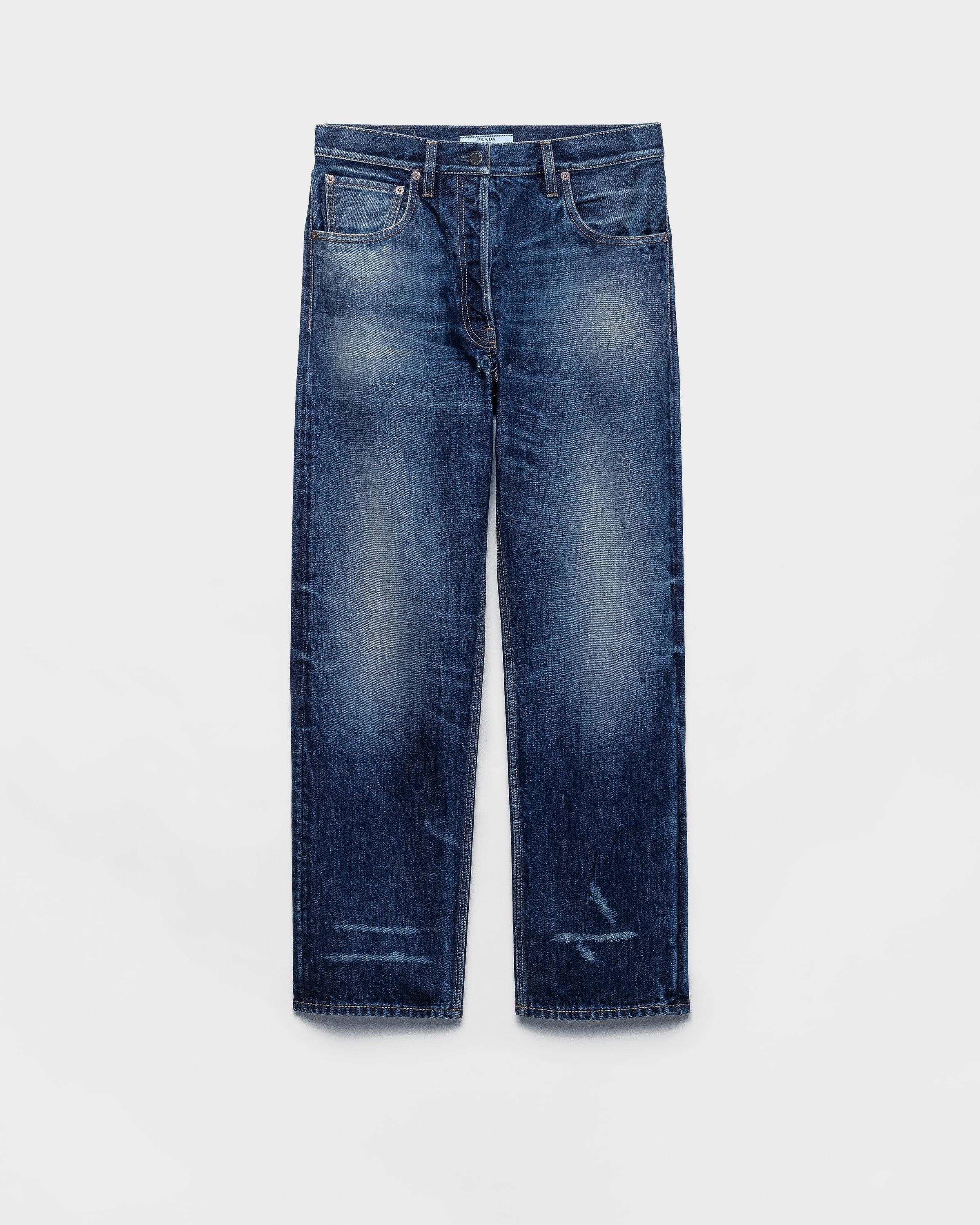 PRADA Jeans Denim In Cotone SS25【新作】 Navy Slim-fit selvedge denim jeans | PRADA