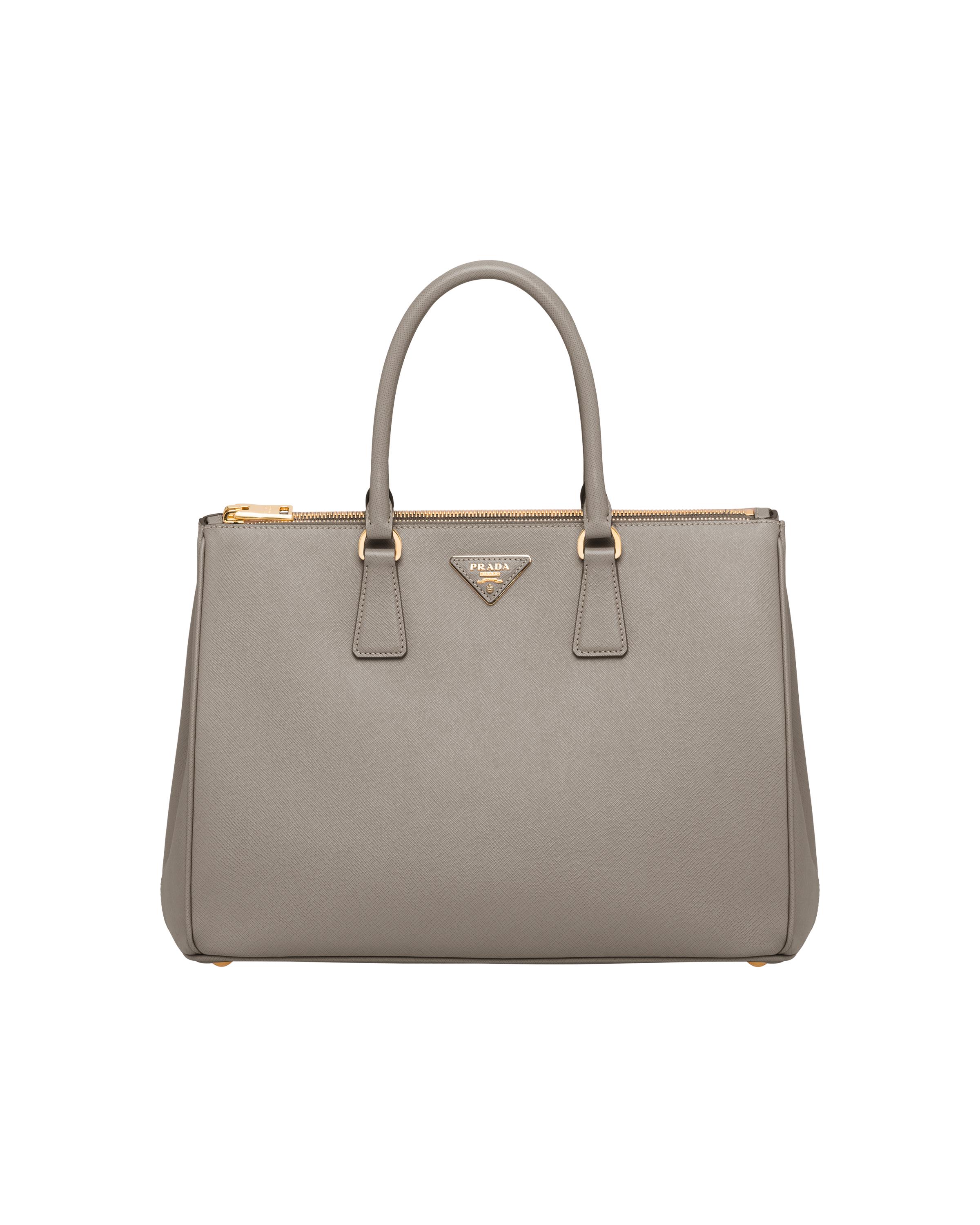 Prada Large Saffiano Leather Galleria Bag in Clay Gray (Gray) Lyst