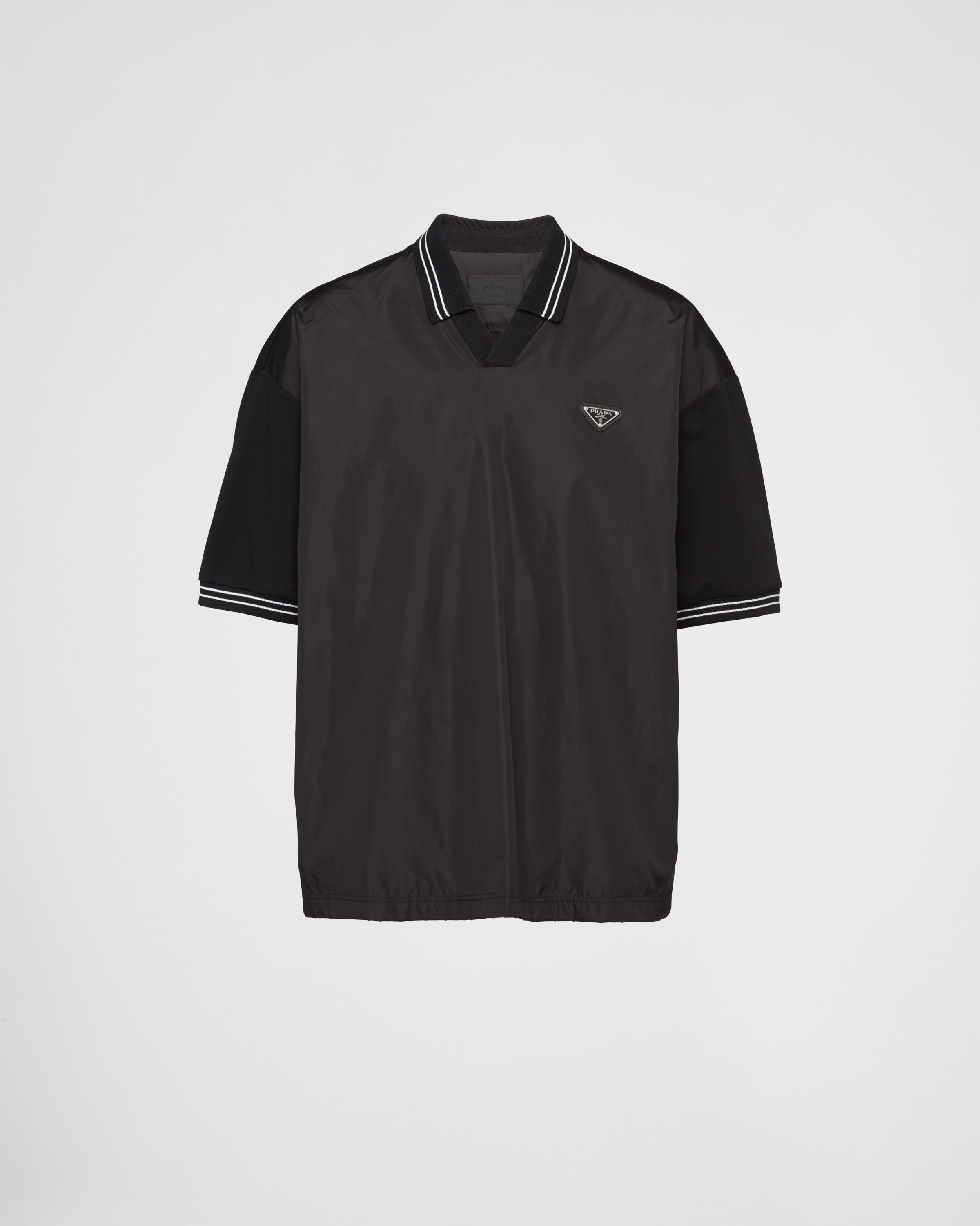 Men's black prada polo shirt best sale