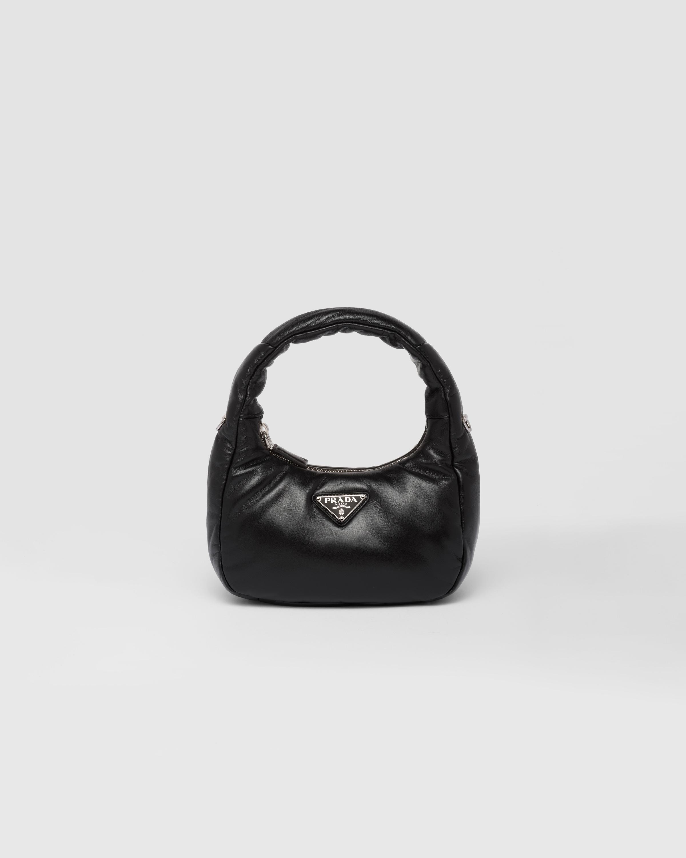 Prada Soft Padded Nappa Leather Minibag in Black Lyst