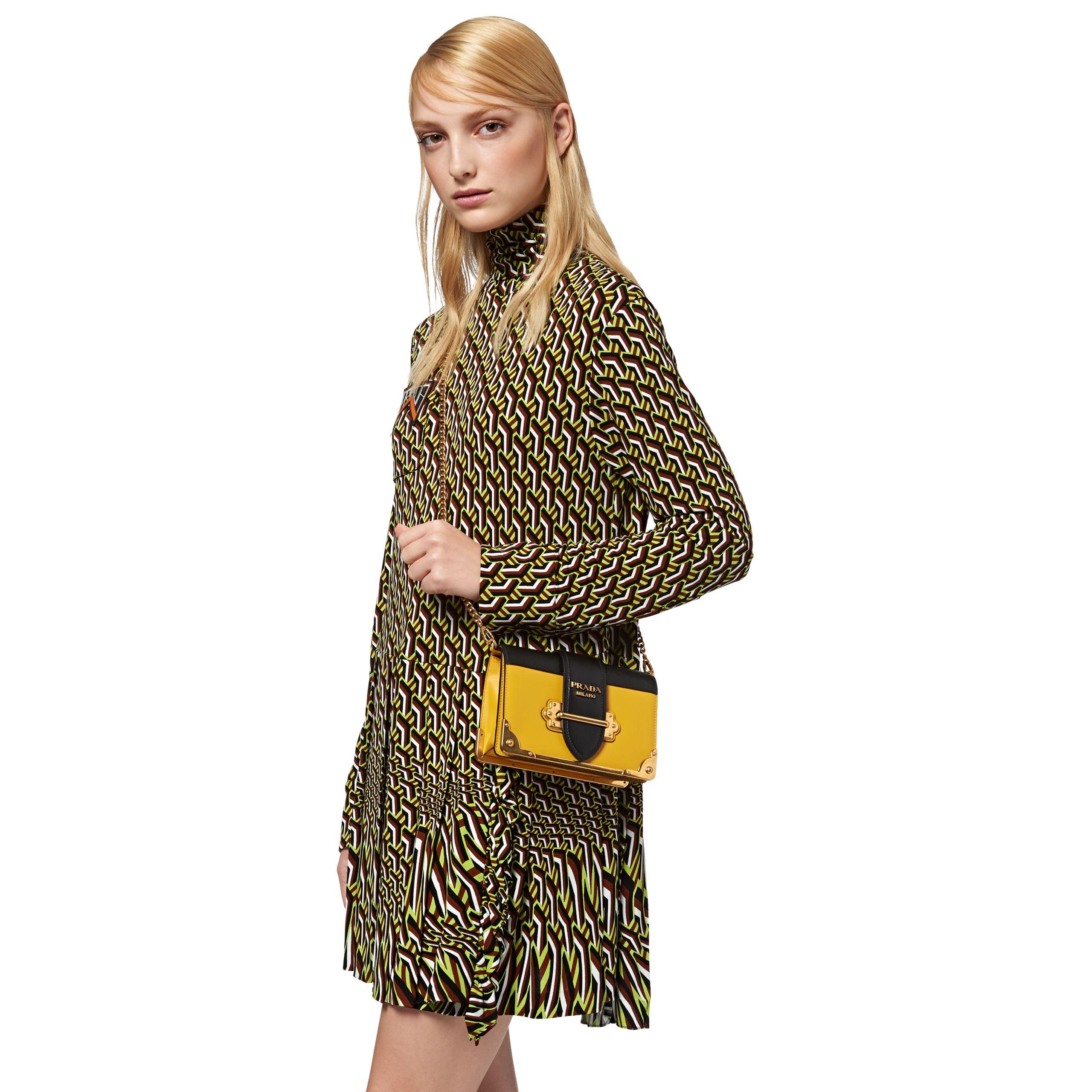 prada cahier calf leather bag