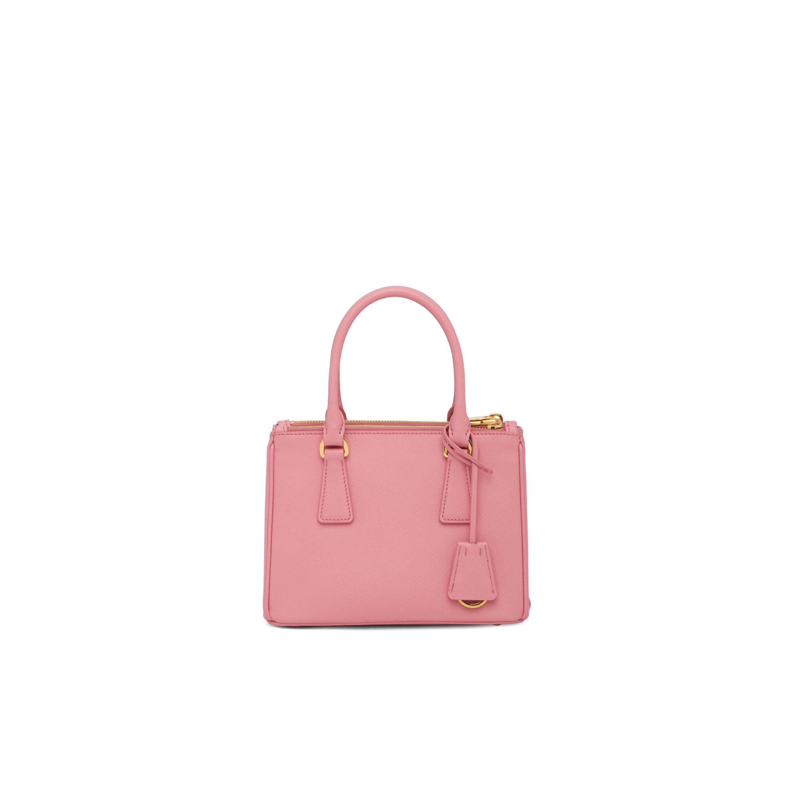 Prada Galleria Saffiano Leather Micro-bag in Pink - Lyst