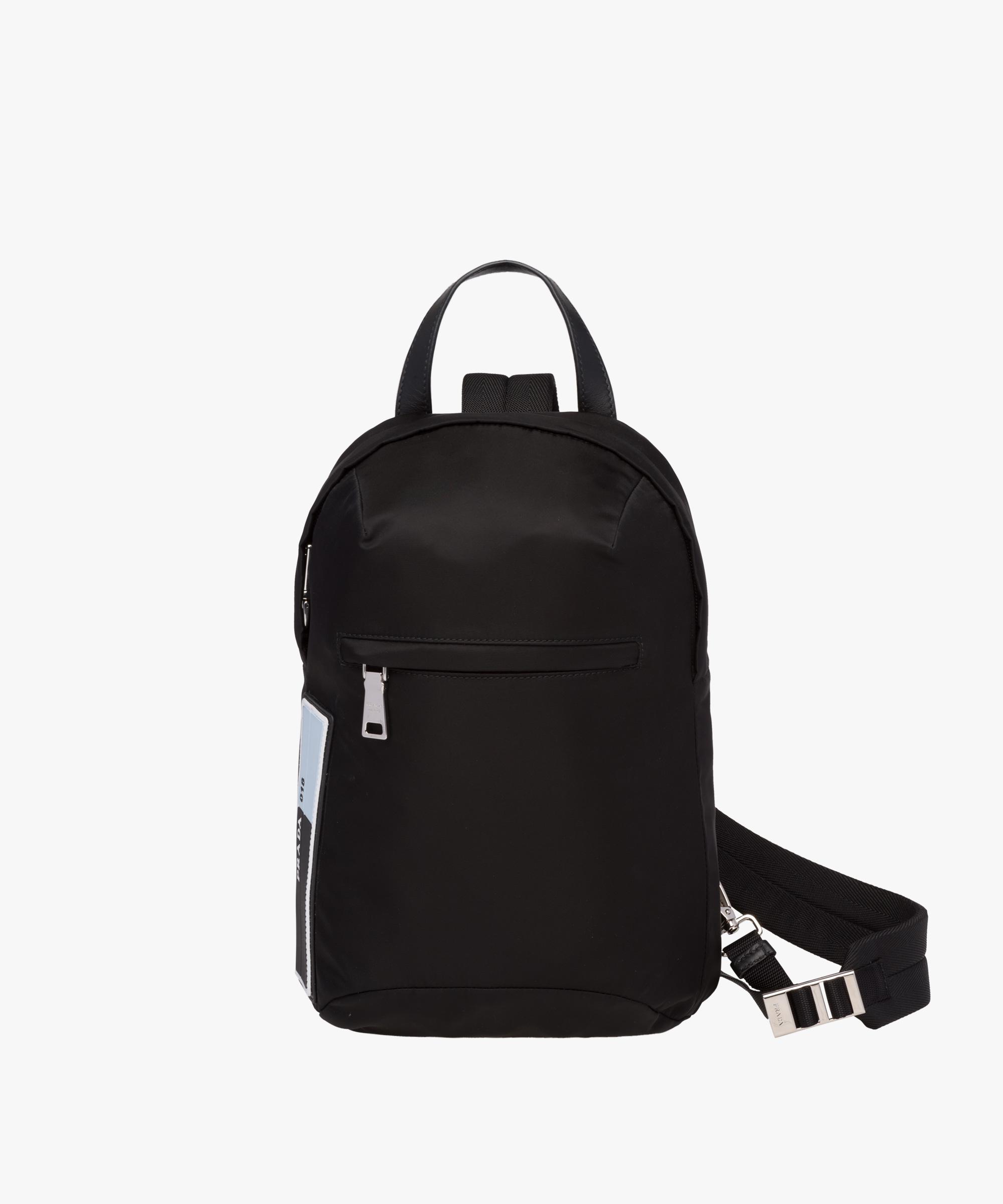 prada one shoulder nylon backpack