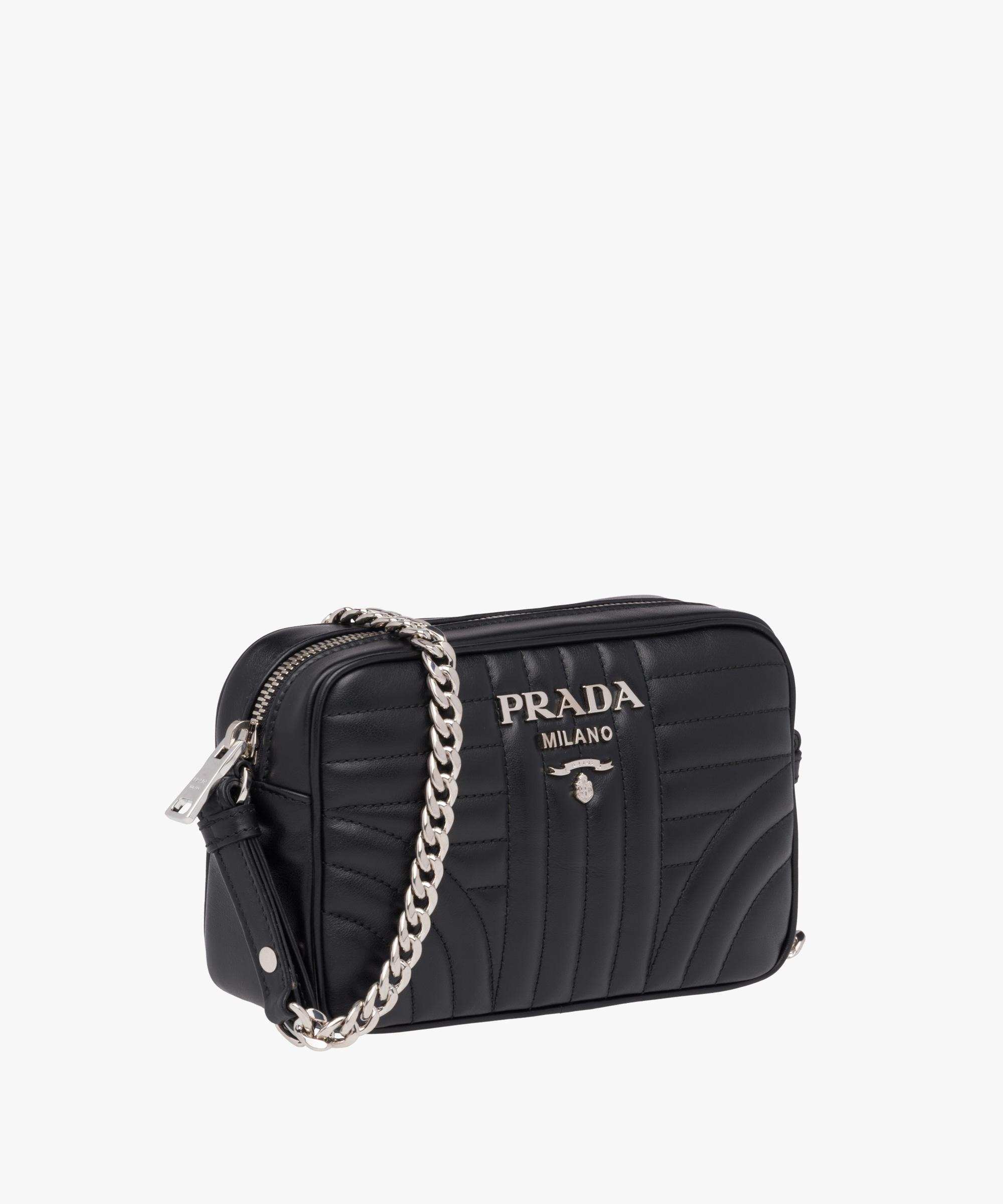 Prada Nappa Impunture Diagramme Wallet on Chain - Black Crossbody Bags,  Handbags - PRA837537
