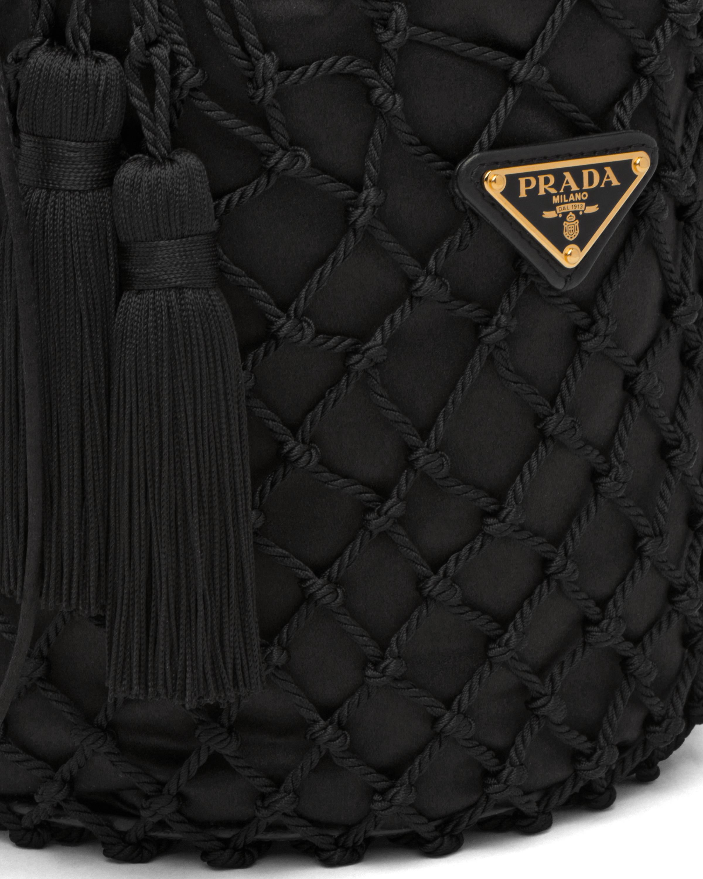 prada fishnet bag
