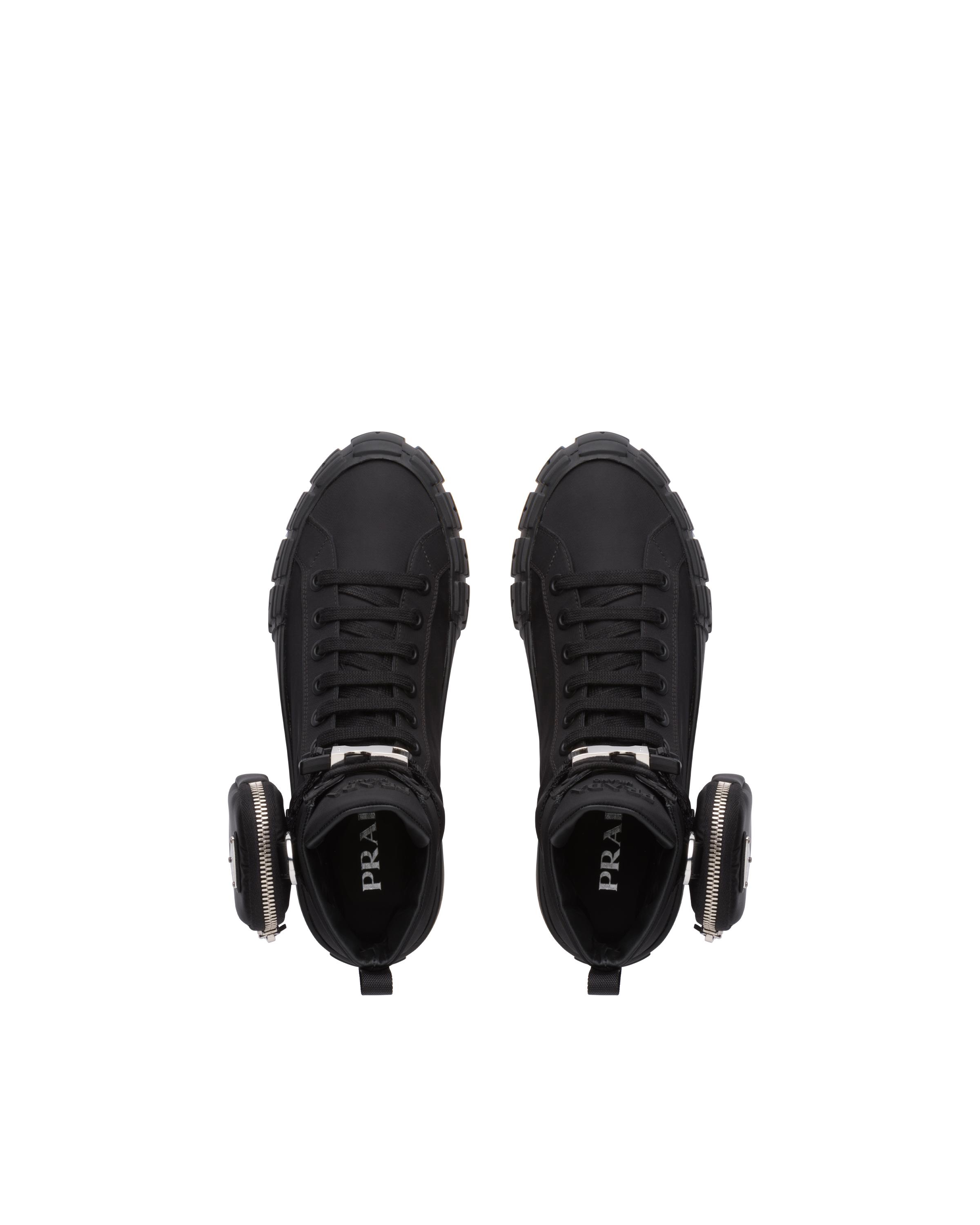 prada gabardine high top sneakers