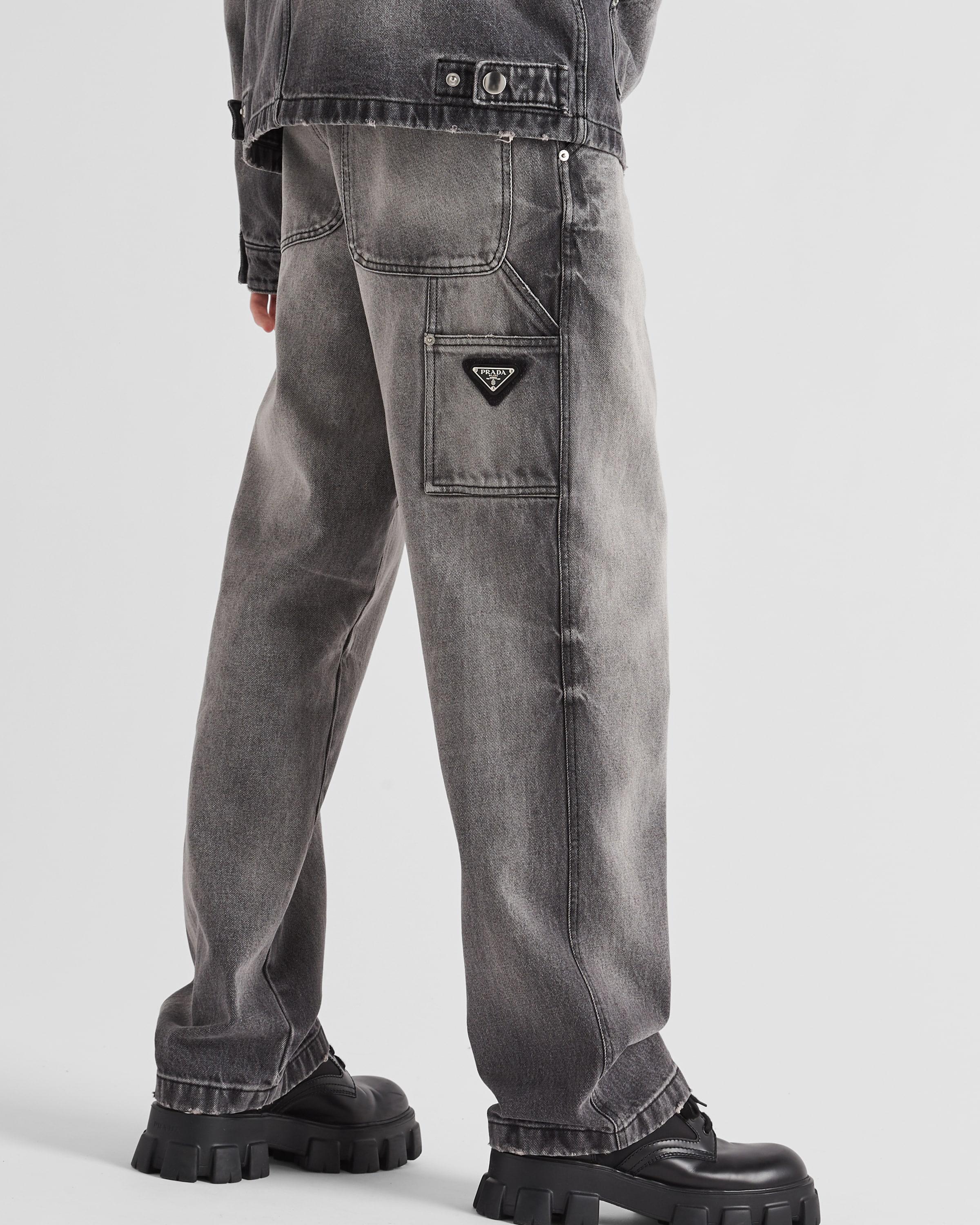 Prada Denim Pants in Gray for Men | Lyst Prada Denim Pants in Gray for Men | Lyst