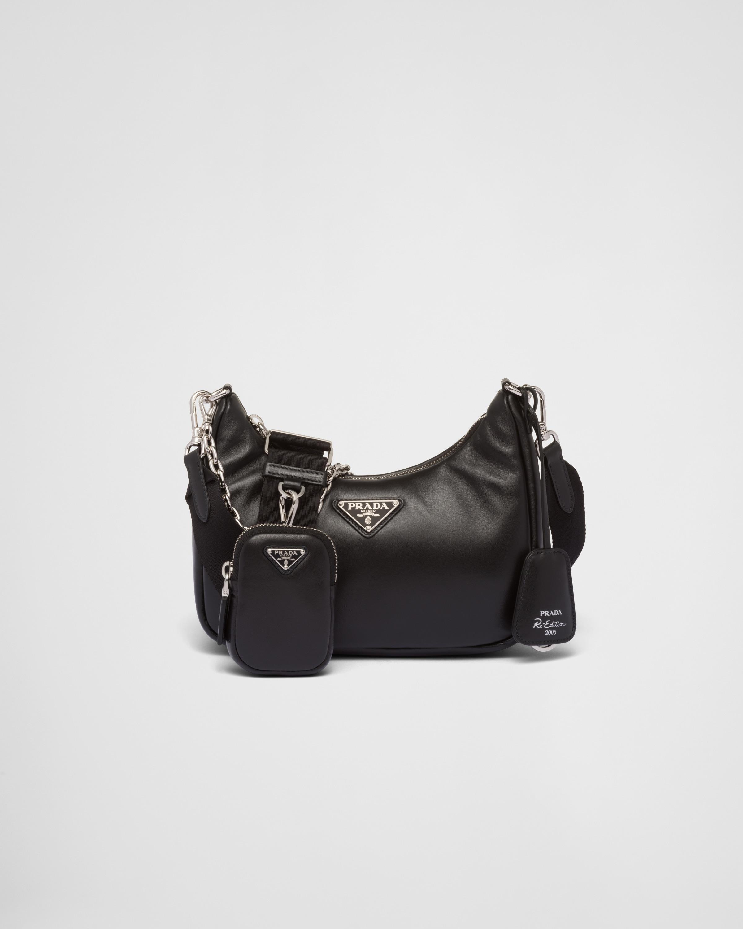 Prada Multiple Pochette Re-edition 2005 Black Nylon Bag