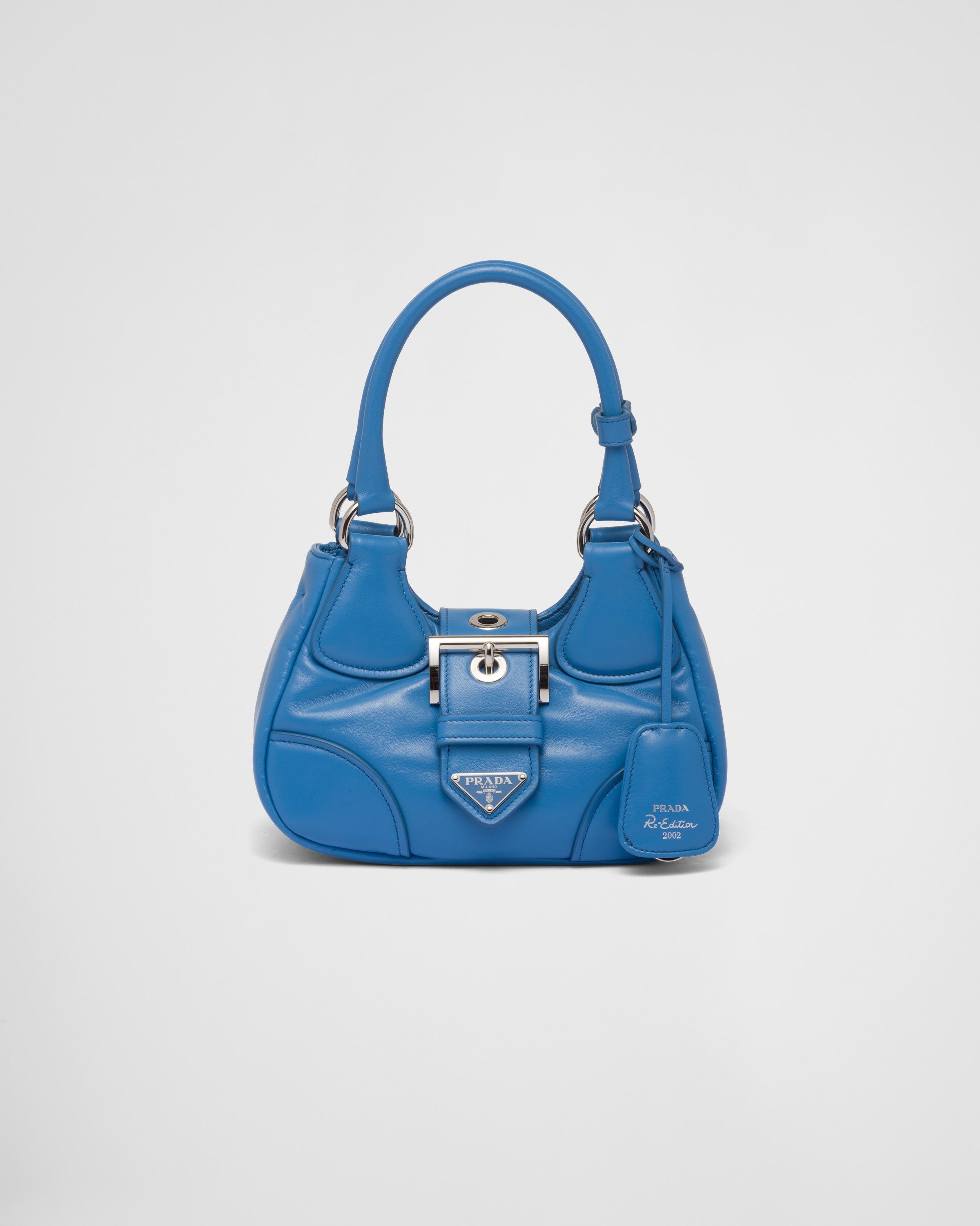 Prada Moon Padded Nappa-leather Bag in Blue | Lyst