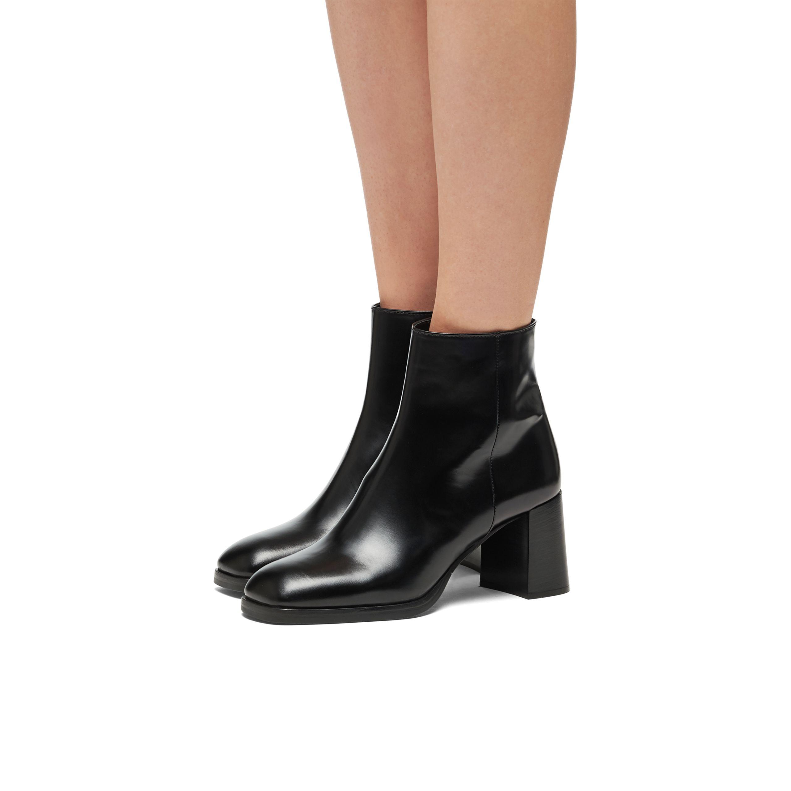 prada leather booties