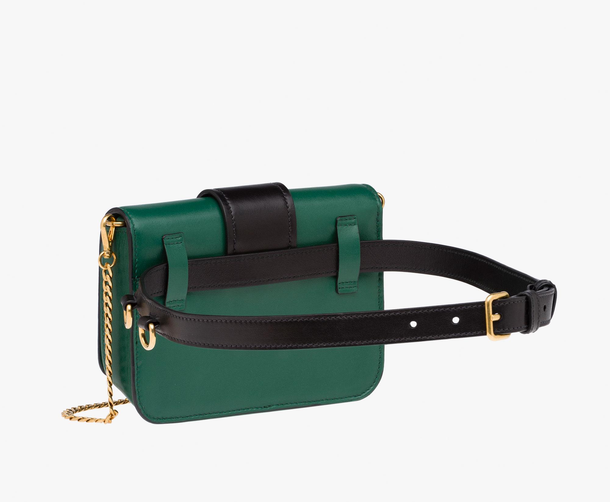 Prada Cahier Bag in Green | Lyst
