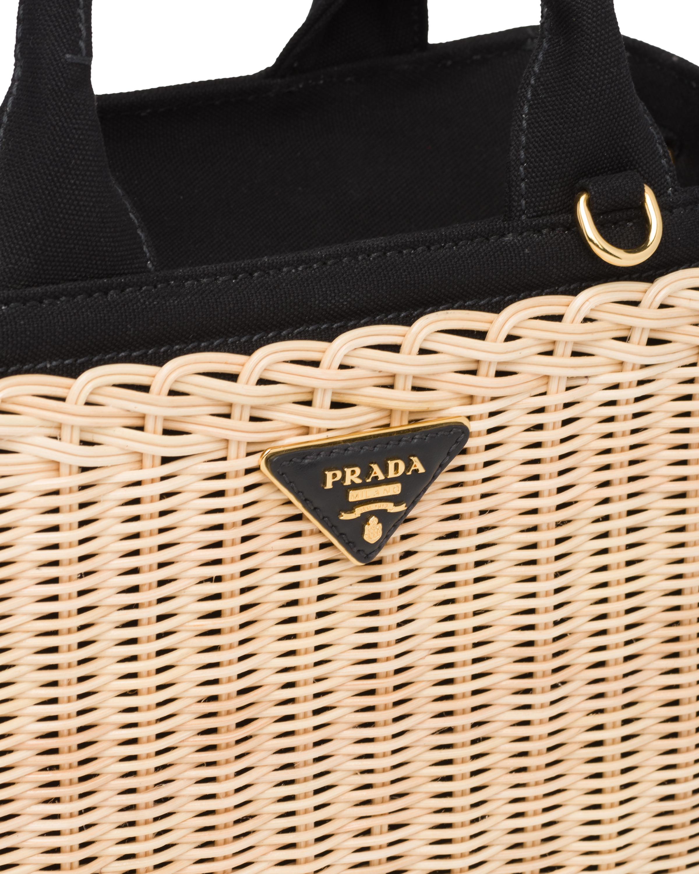 prada wicker tote