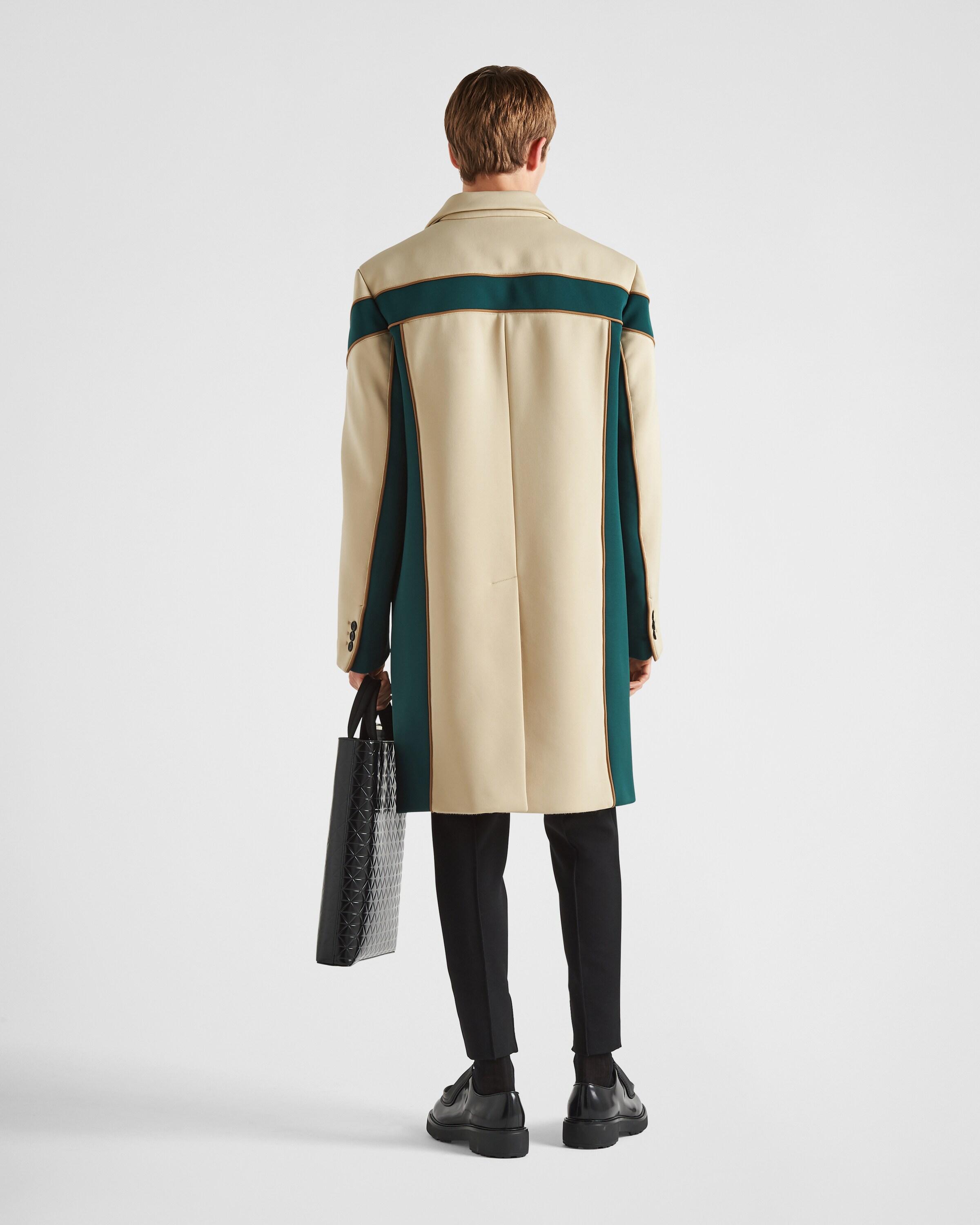 Prada Technical Fabric Coat in Natural for Men | Lyst
