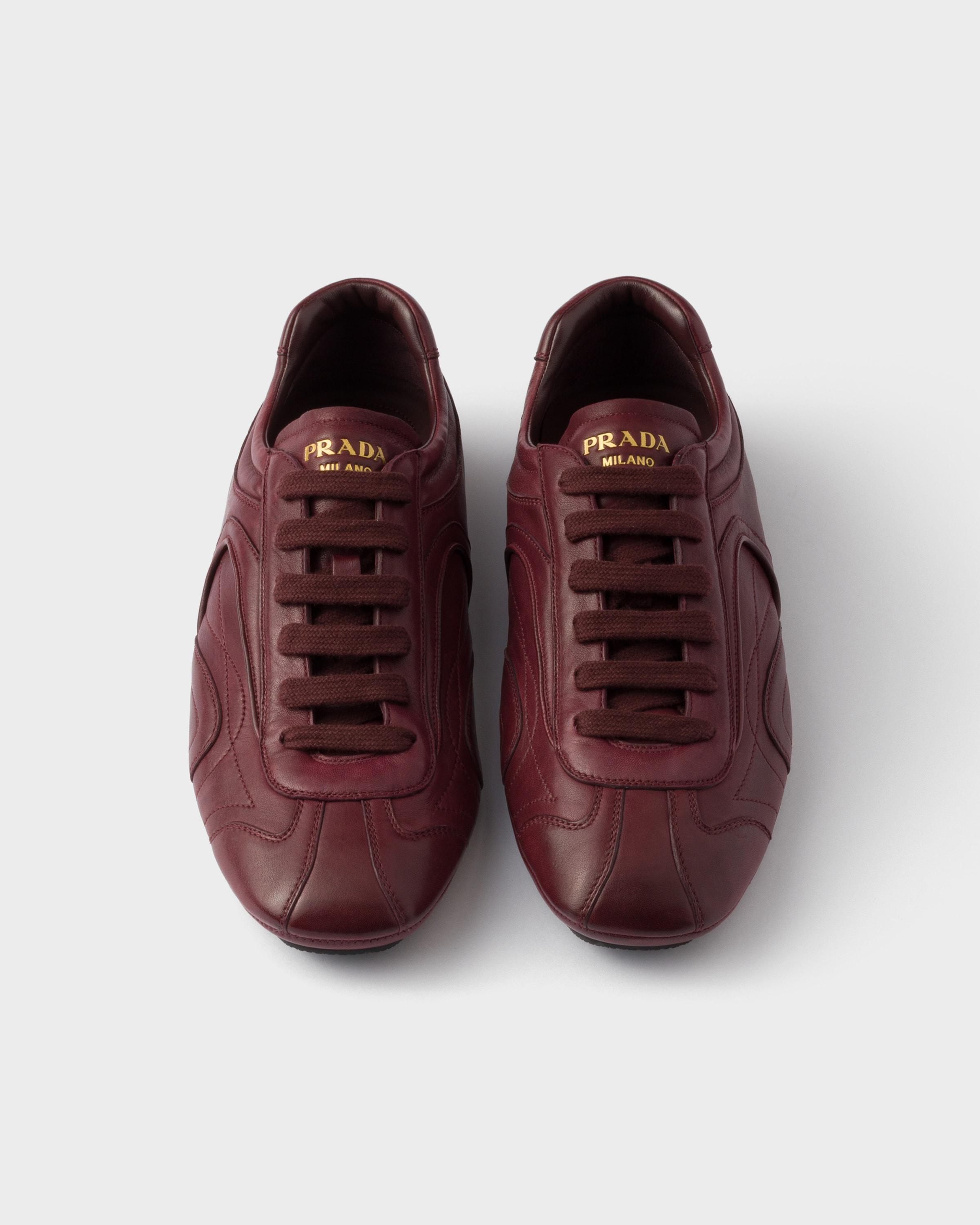 スニーカー PRADA Men Sneakers 2EE413 054 F0401 CANNELA BROWN Prada Downtown leather sneakers for Men - Brown in Qatar